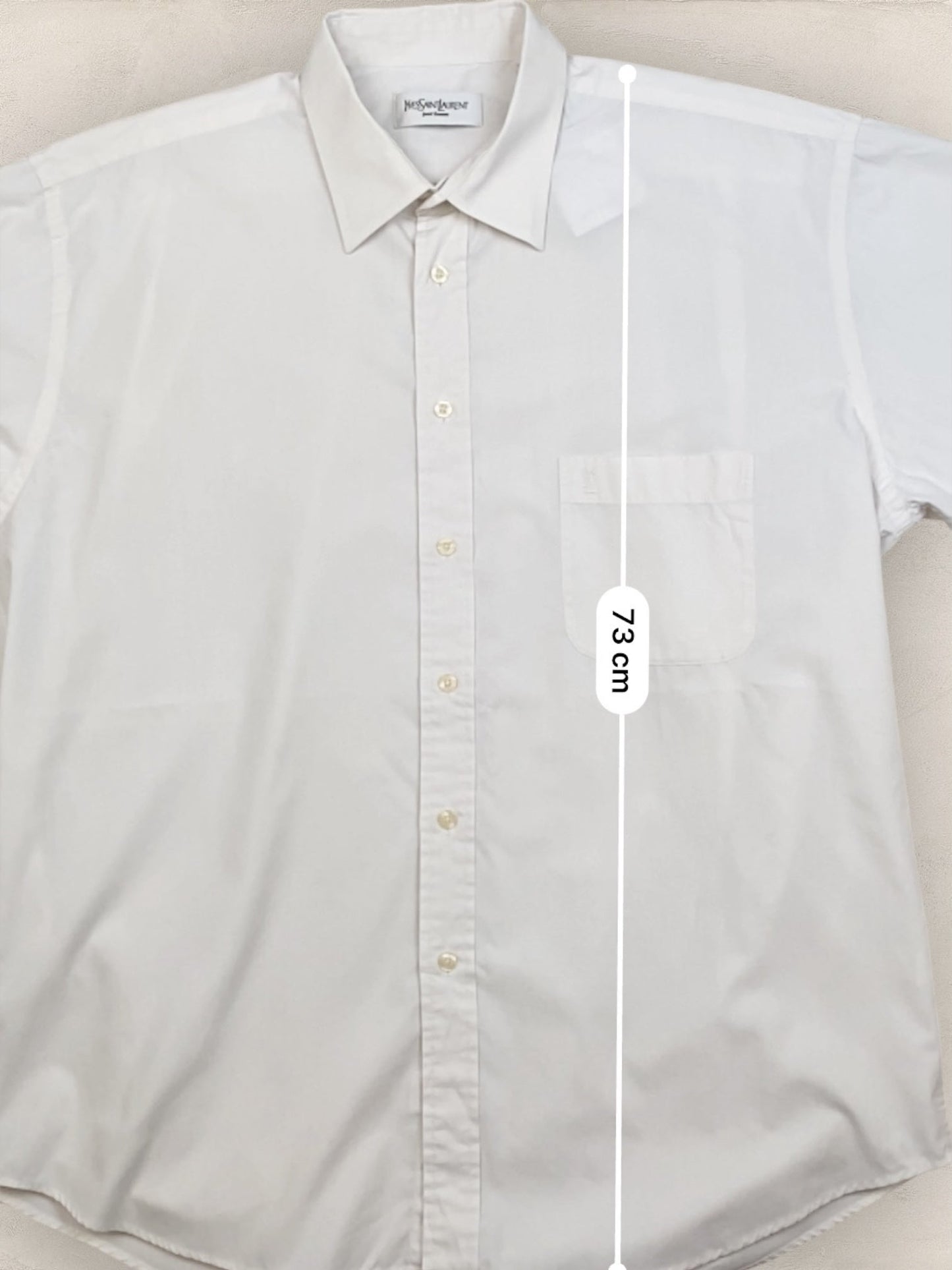 Chemise Homme Yves Saint - Laurent Vintage Blanc L Ref:2937 - Blanc - L - amifrip