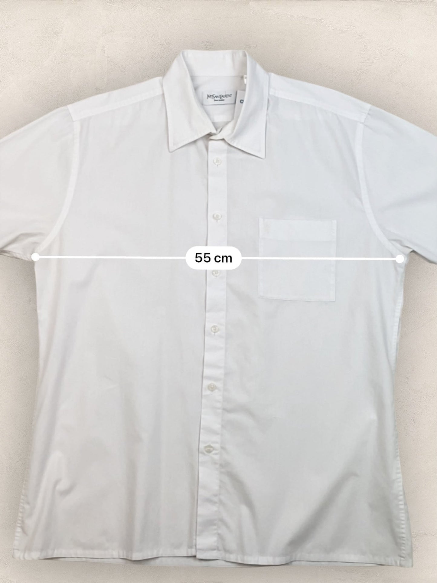 Chemise Homme Yves Saint - Laurent Vintage Blanc L Ref:2955 - Blanc - L - amifrip