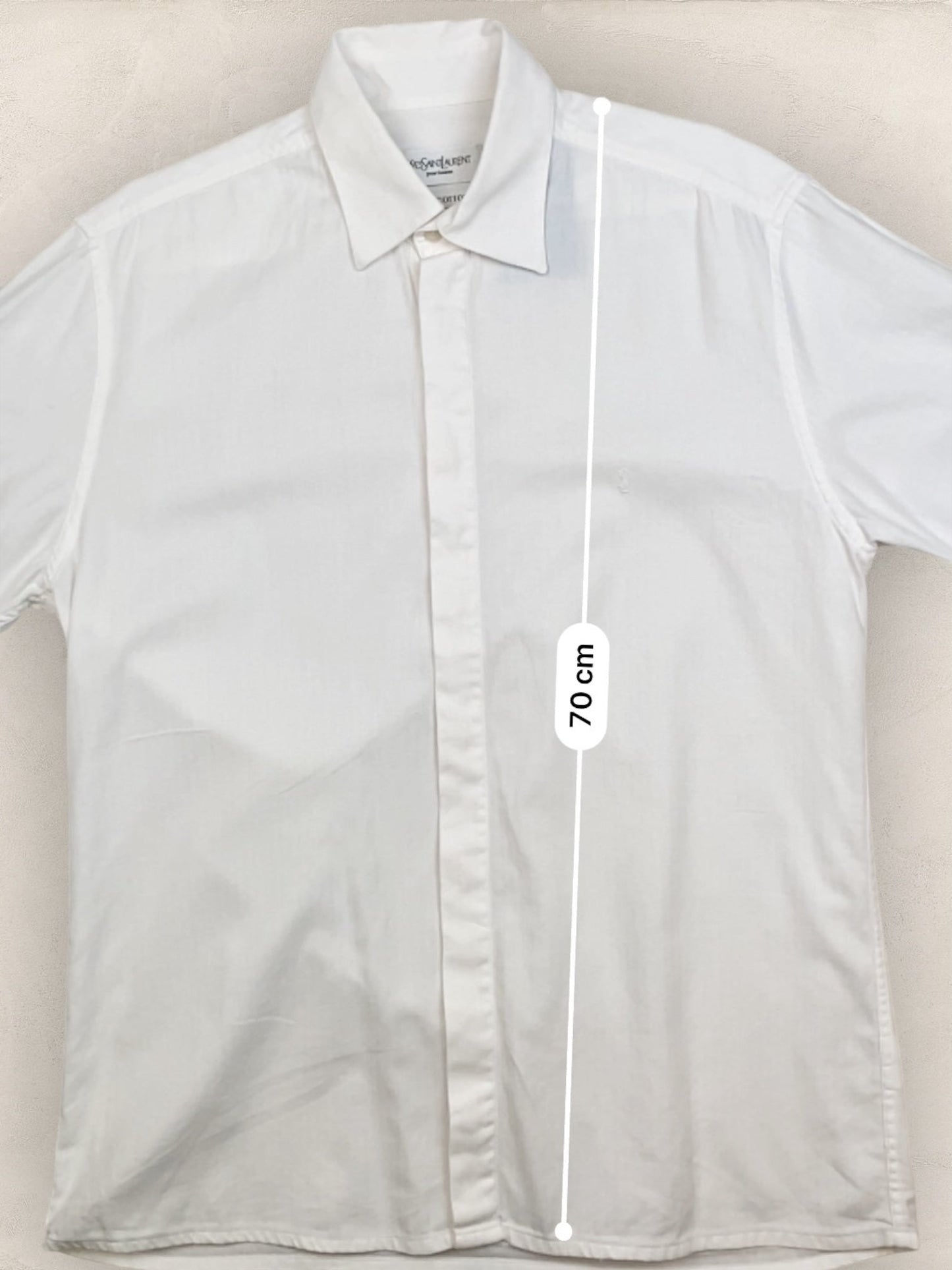 Chemise Homme Yves Saint - Laurent Vintage Blanc M Ref:2949 - Blanc - M - amifrip