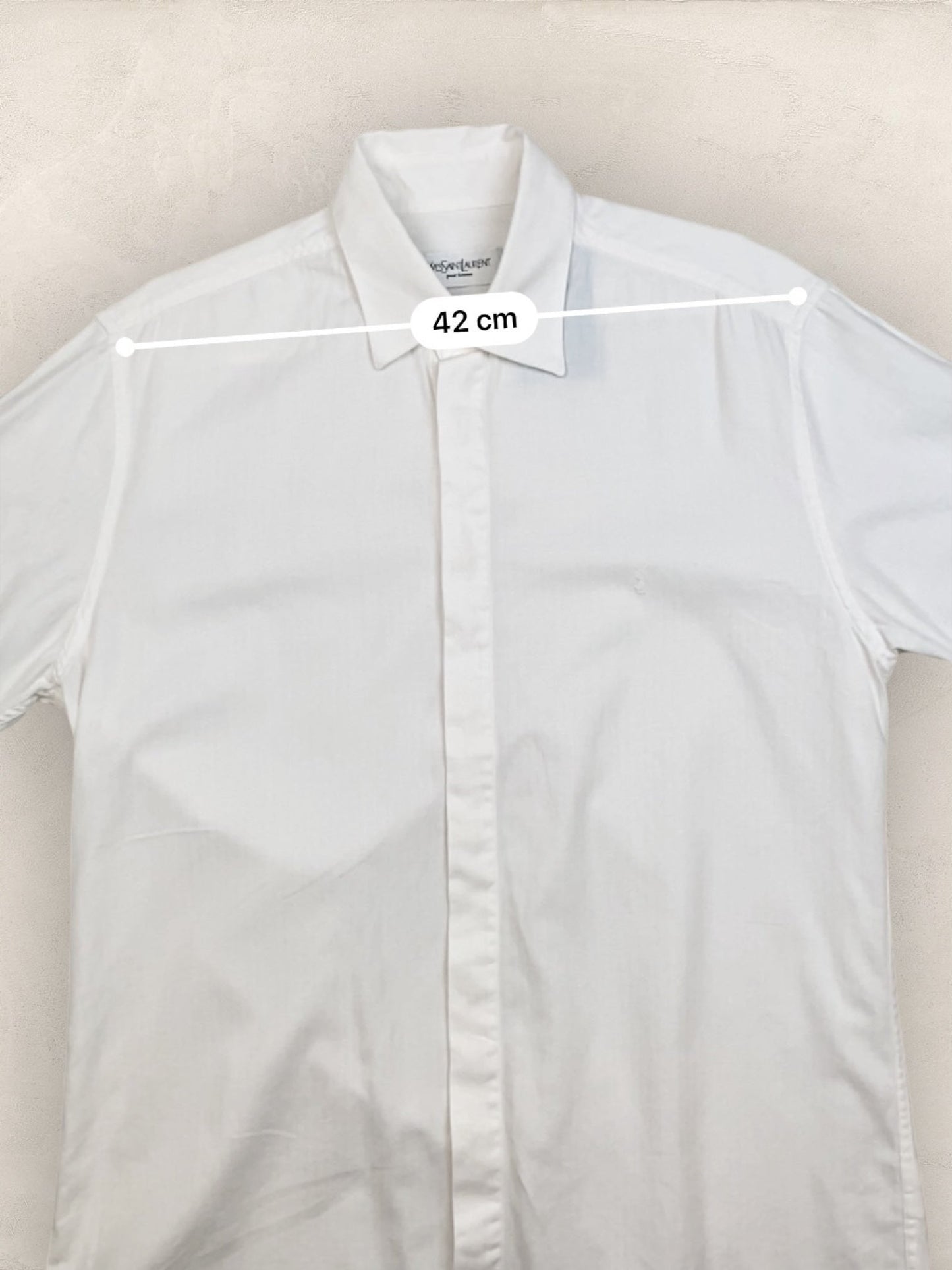Chemise Homme Yves Saint - Laurent Vintage Blanc M Ref:2949 - Blanc - M - amifrip