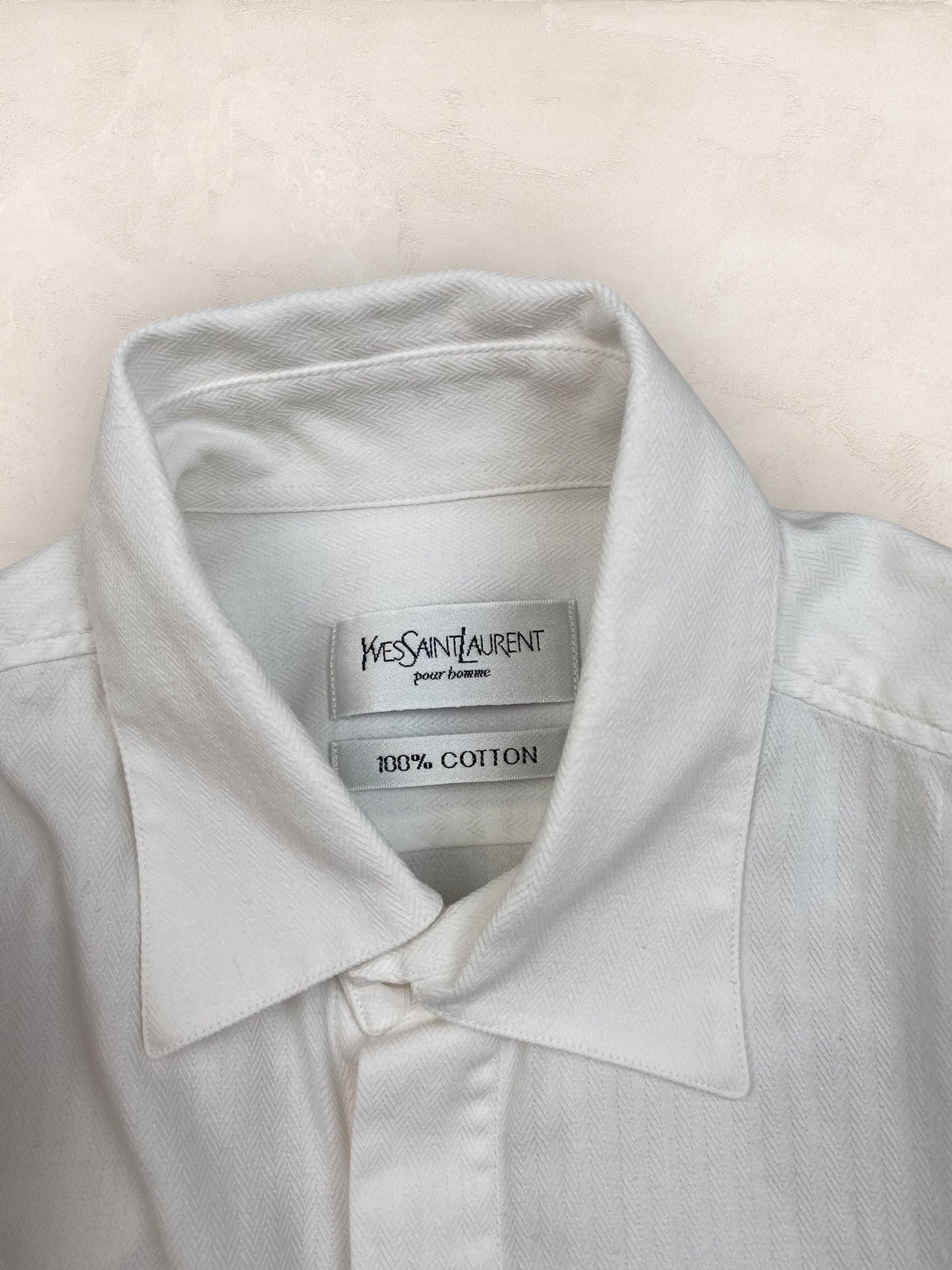 Chemise Homme Yves Saint - Laurent Vintage Blanc M Ref:2949 - Blanc - M - amifrip