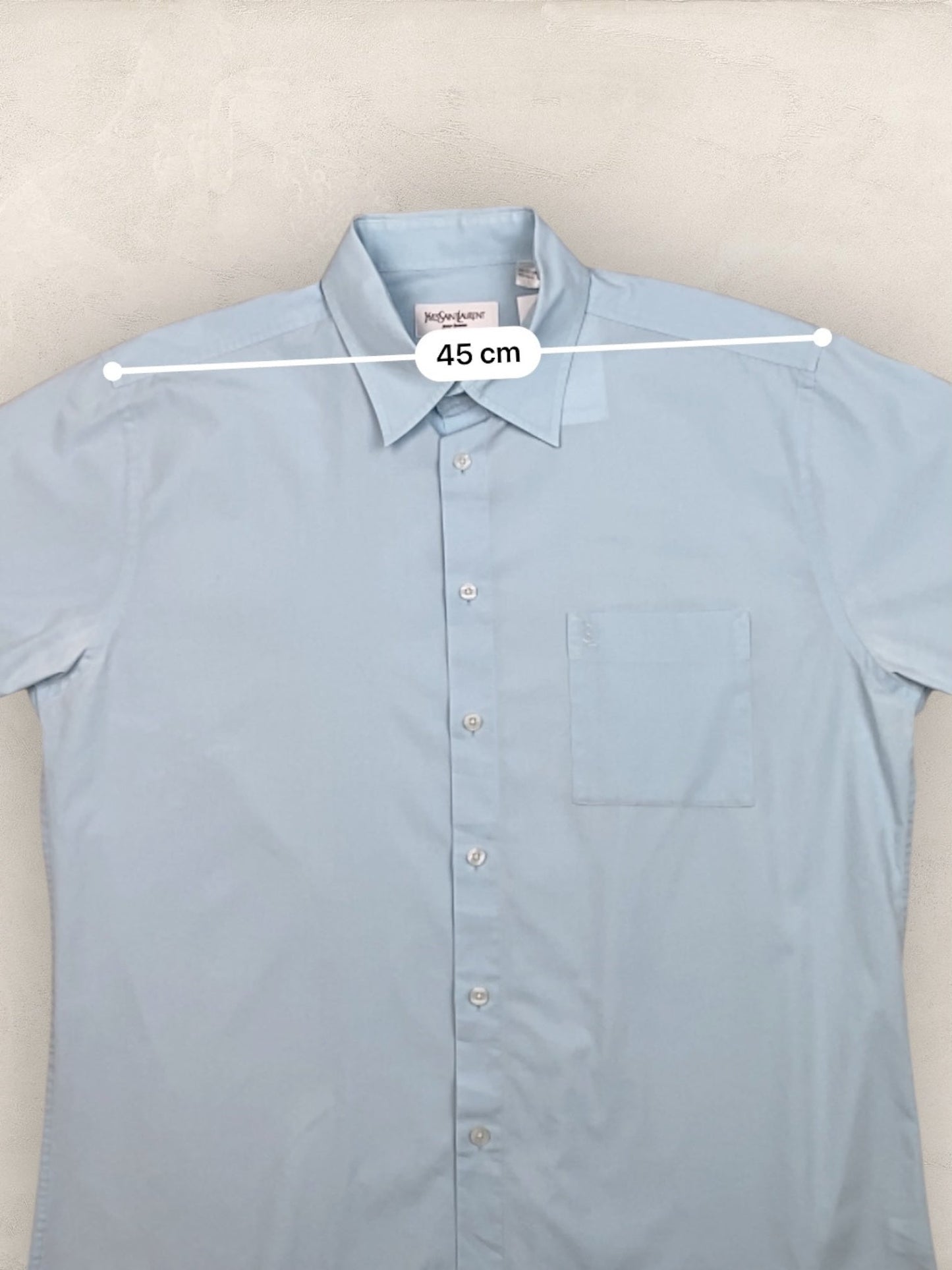 Chemise Homme Yves Saint - Laurent Vintage Bleu L Ref:2951 - Bleu - L - amifrip