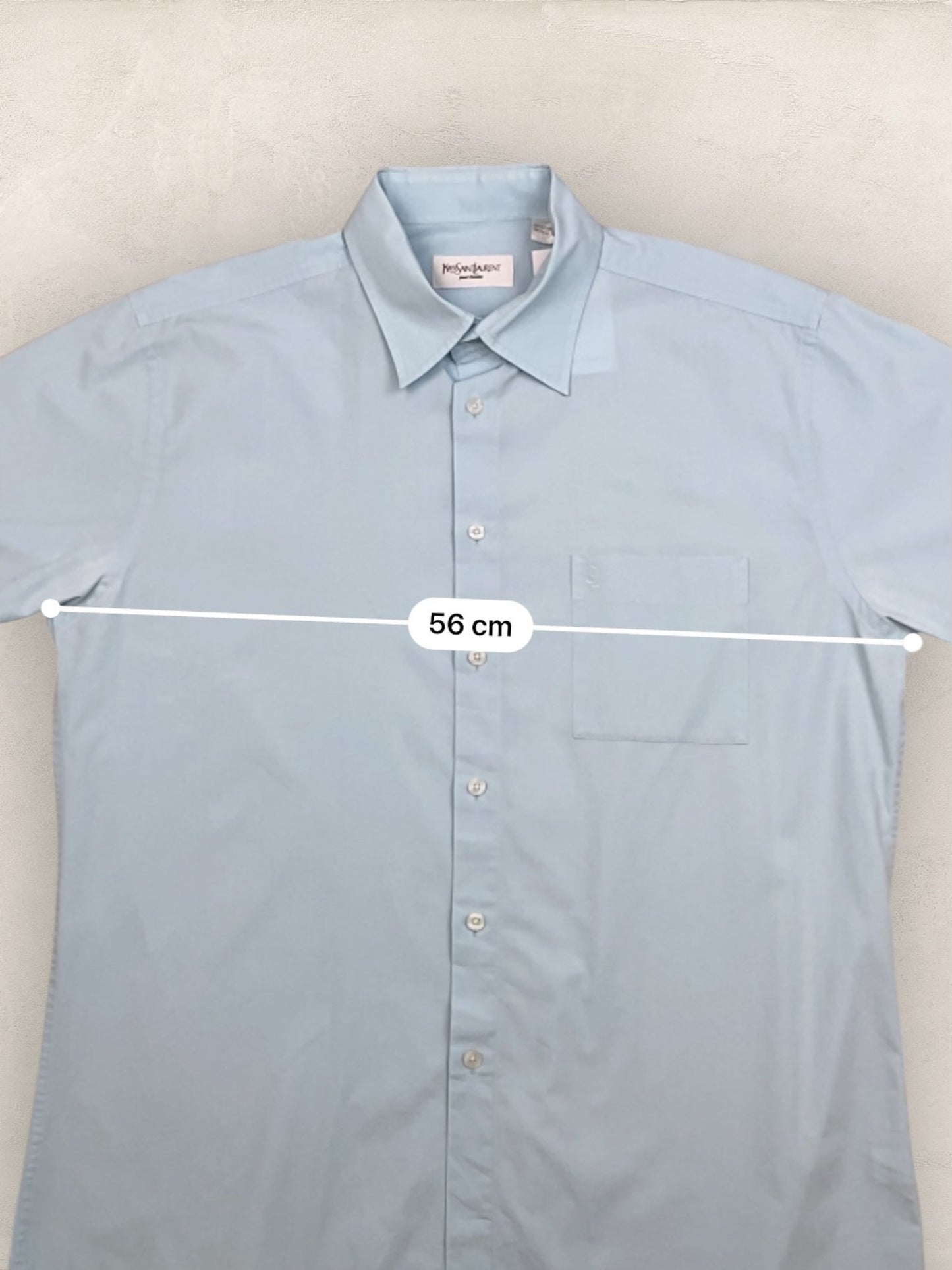 Chemise Homme Yves Saint - Laurent Vintage Bleu L Ref:2951 - Bleu - L - amifrip