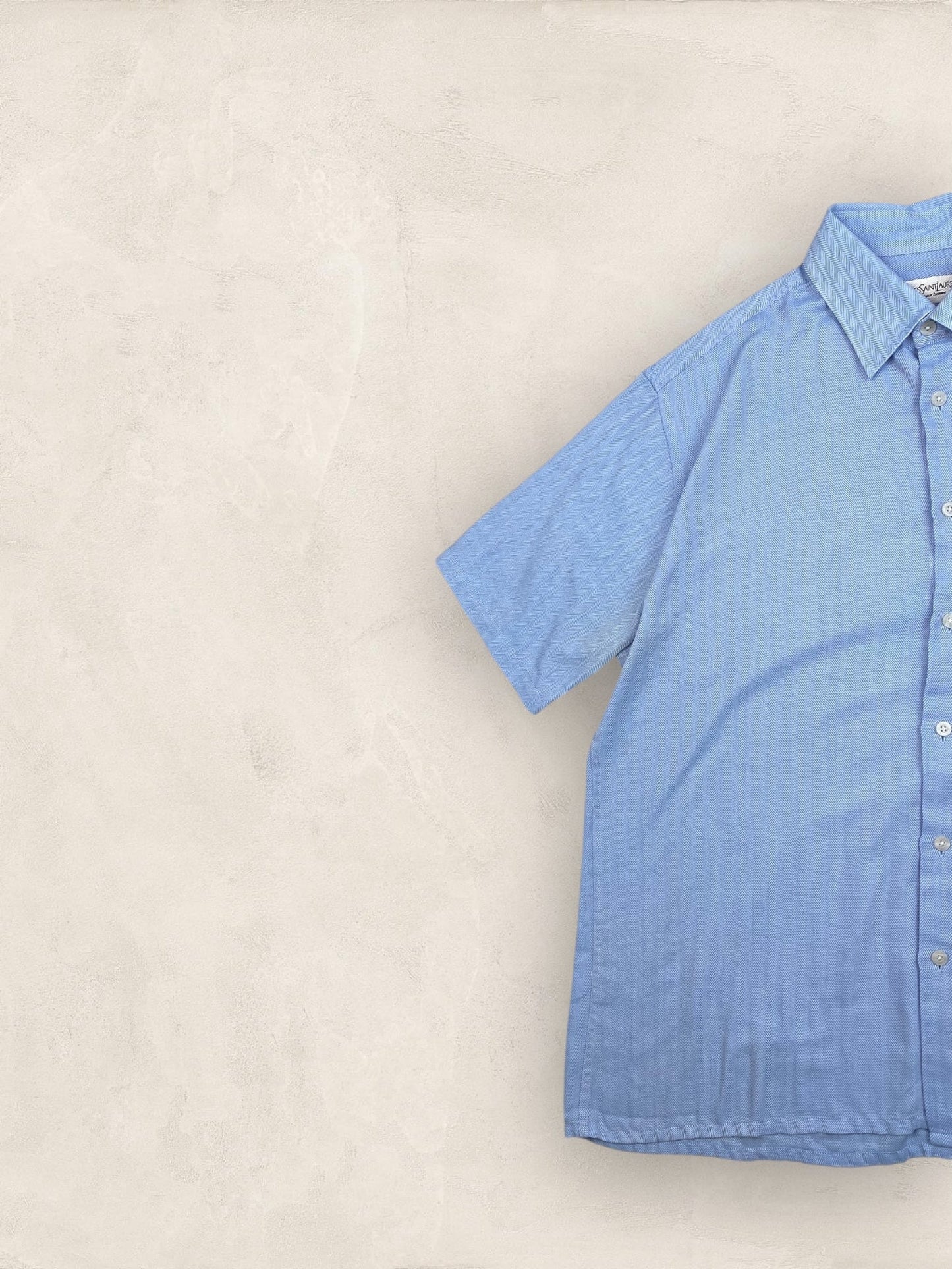 Chemise Homme Yves Saint - Laurent Vintage Bleu L Ref:2952 - Bleu - L - amifrip