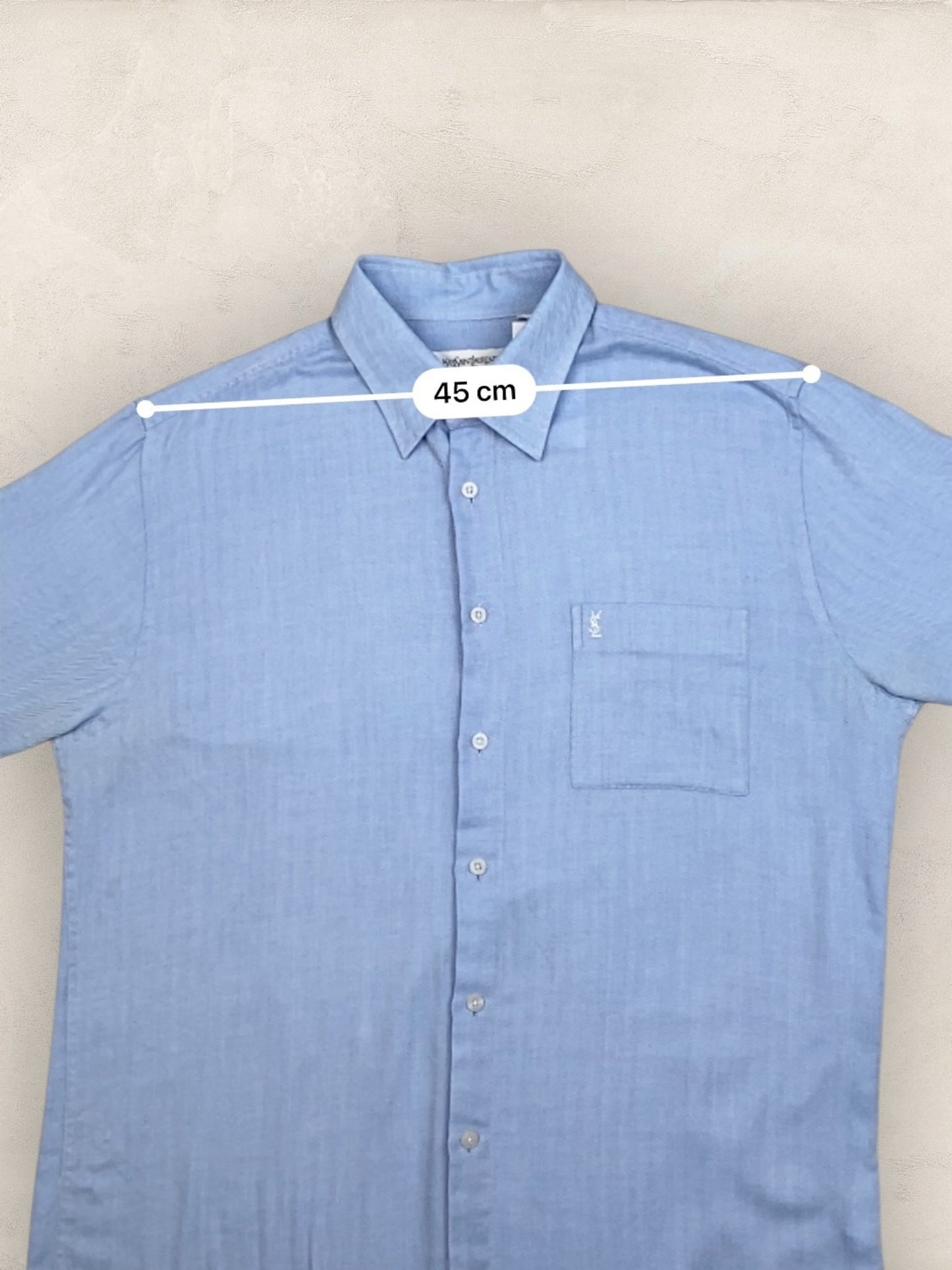 Chemise Homme Yves Saint - Laurent Vintage Bleu L Ref:2952 - Bleu - L - amifrip