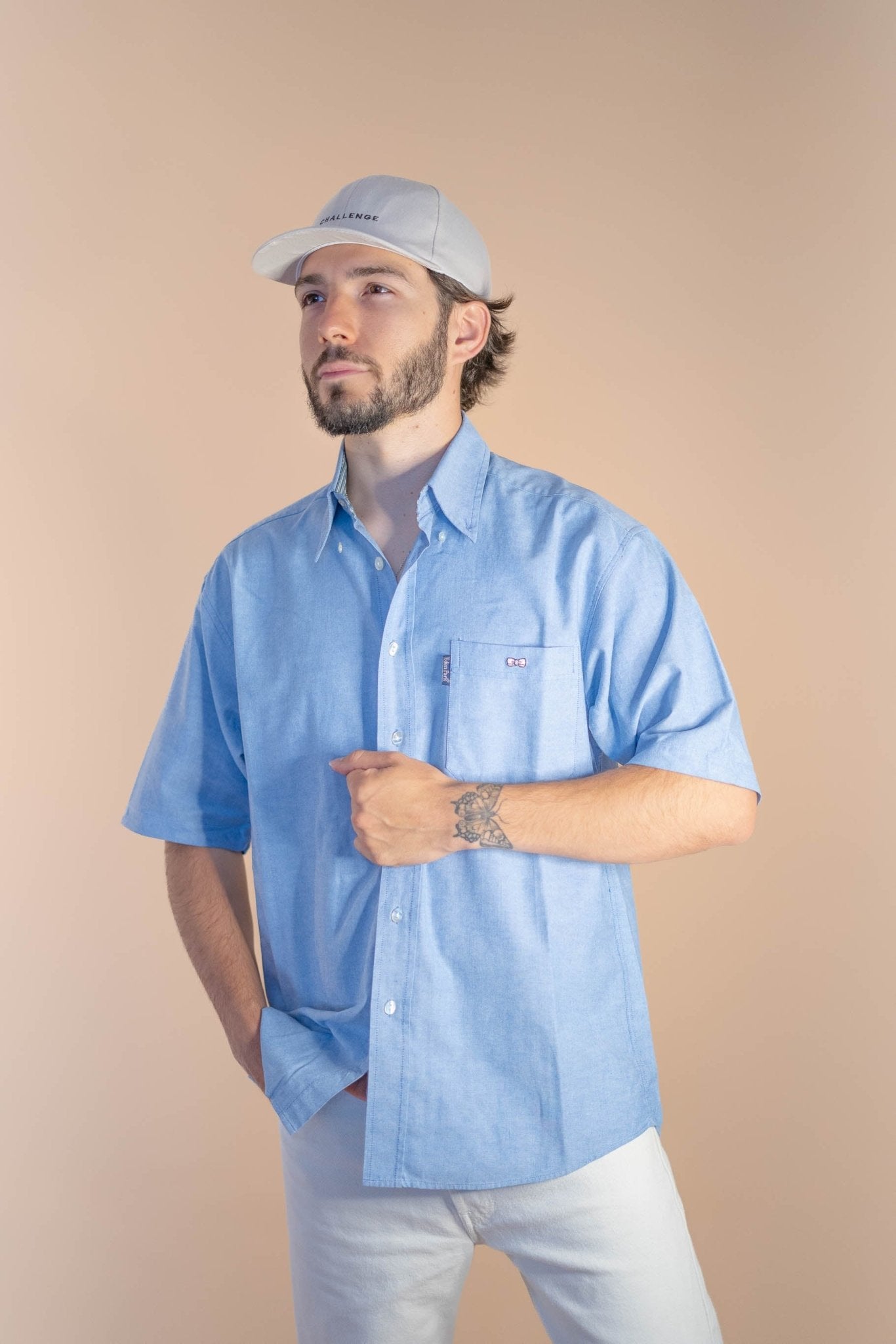 Chemise Manche Courte Eden Park Homme 559 - BLEU - M - amifrip - Friperie en ligne et vêtements vintage