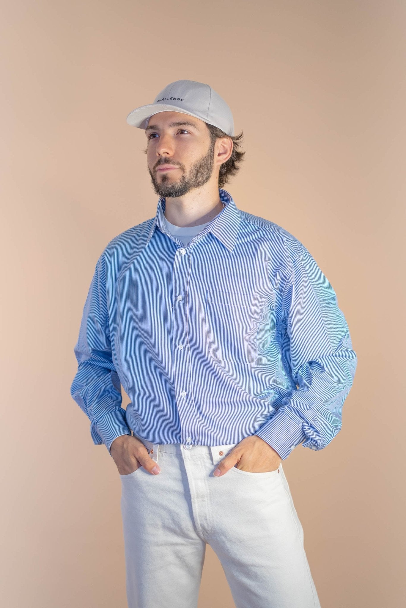 Chemise Manches Longues Bleu Homme 564 - BLEU - XL - amifrip - Friperie en ligne et vêtements vintage