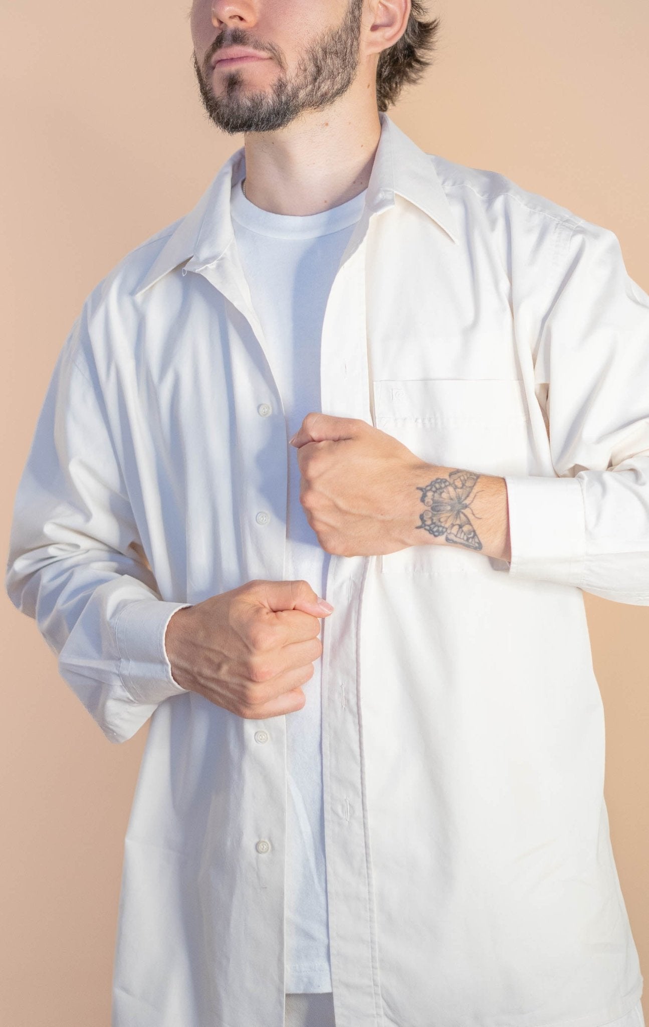 Chemise Pierre Cardin Homme 868 - BLANC - L - amifrip - Friperie en ligne et vêtements vintage