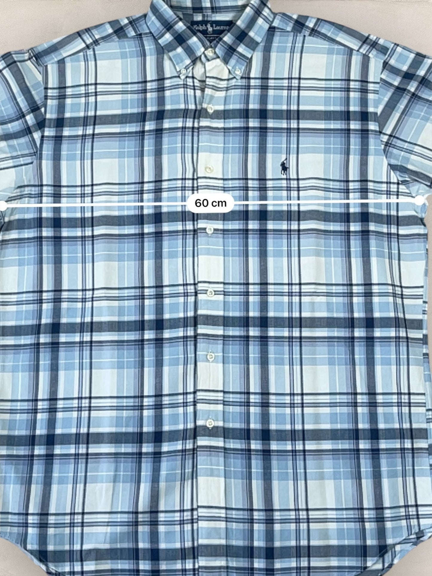 Chemise Ralph Lauren Bleu M Homme Ref : 1913 - Bleu - M - amifrip - Friperie en ligne et vêtements vintage