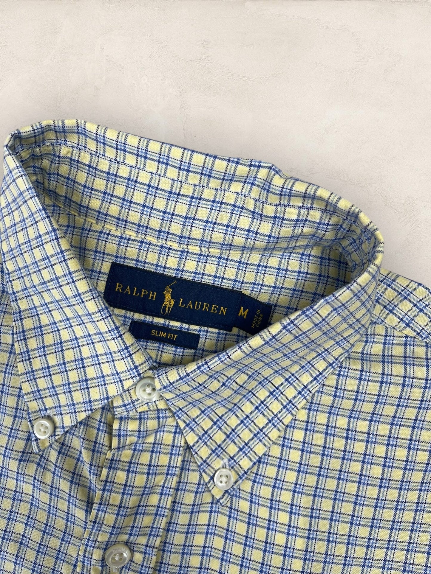 Chemise Ralph Lauren Bleu M Homme Ref : 1922 - Bleu - M - amifrip - Friperie en ligne et vêtements vintage