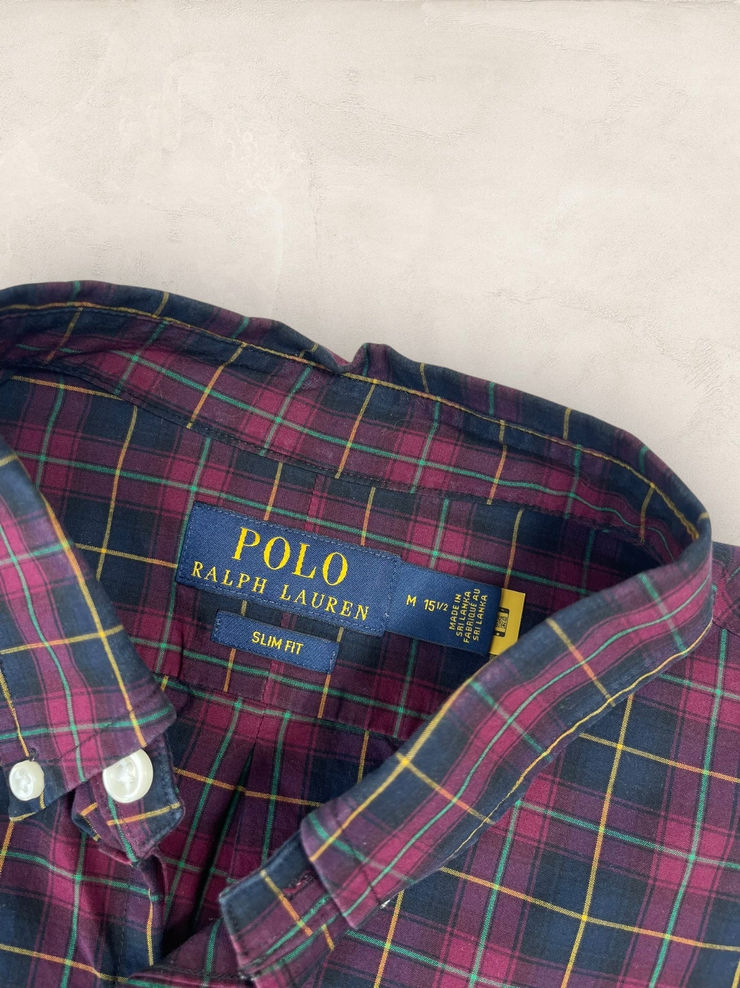 Chemise Ralph Lauren Bordeaux M Homme Ref : 1003 - Bordeaux - M - amifrip - Friperie en ligne et vêtements vintage
