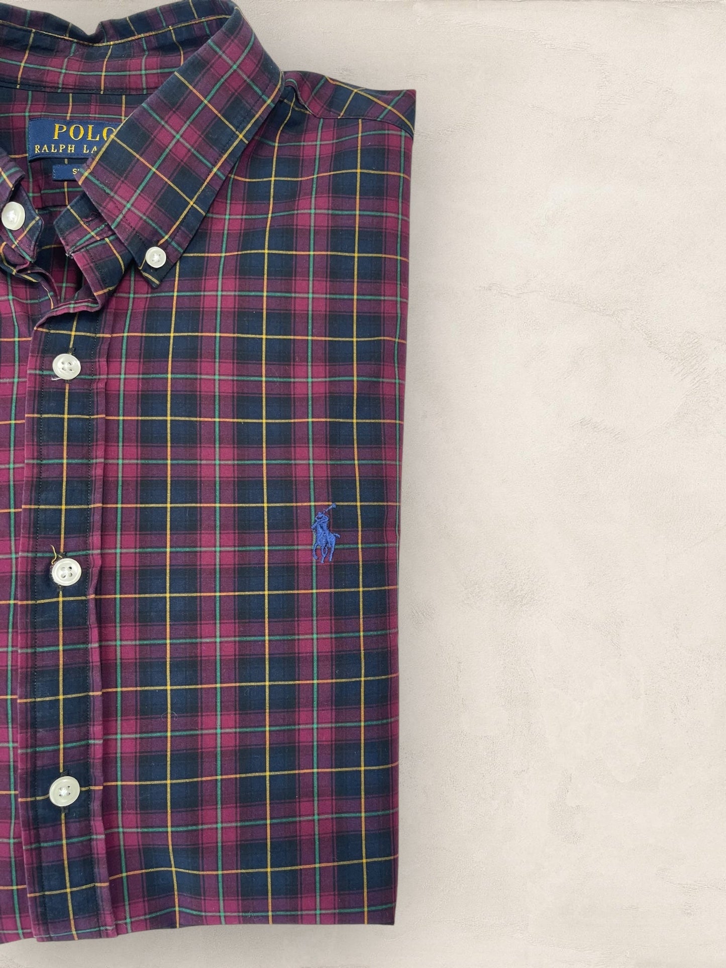 Chemise Ralph Lauren Bordeaux M Homme Ref : 1003 - Bordeaux - M - amifrip - Friperie en ligne et vêtements vintage