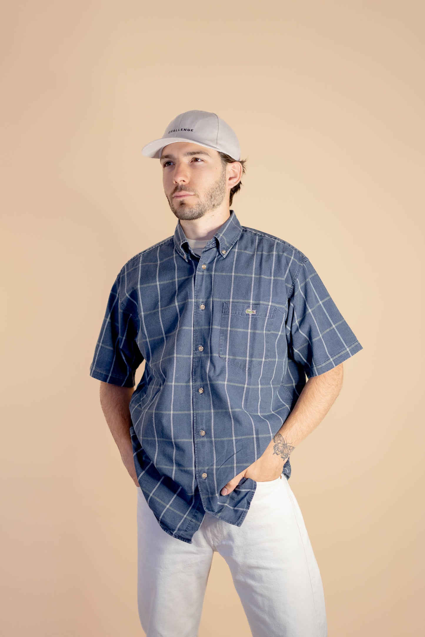 Chemise Lacoste à Carreaux Manches Courtes Homme #870