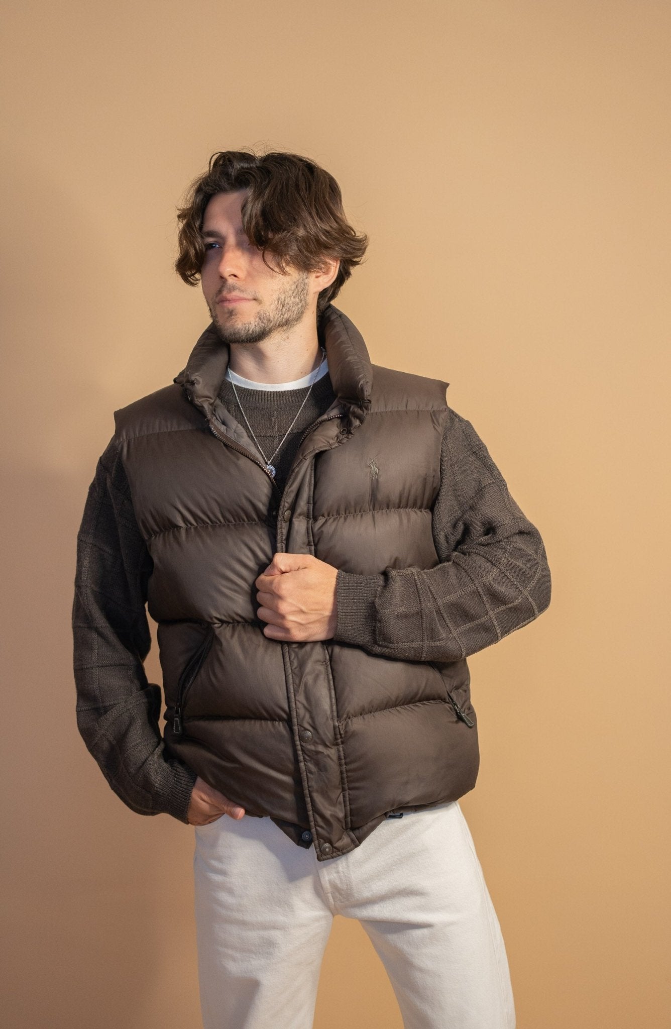 Doudoune Marron Ralph Lauren Homme 484 - MARRON - L - amifrip - Friperie en ligne et vêtements vintage