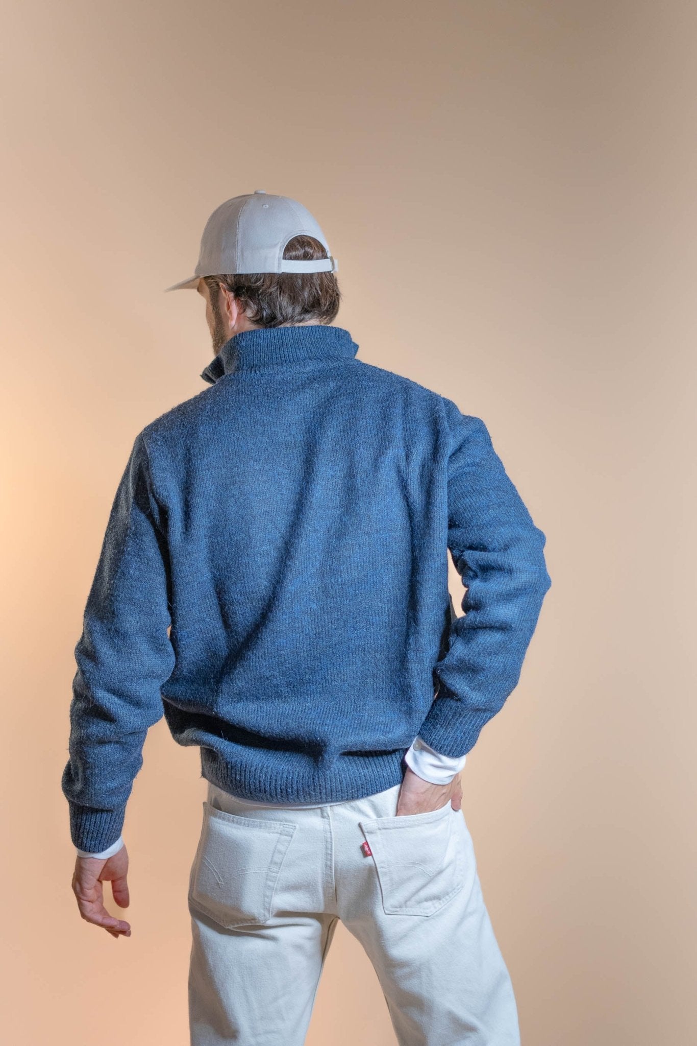 Half - zip Homme Bleu 566 - BLEU - M - amifrip - Friperie en ligne et vêtements vintage