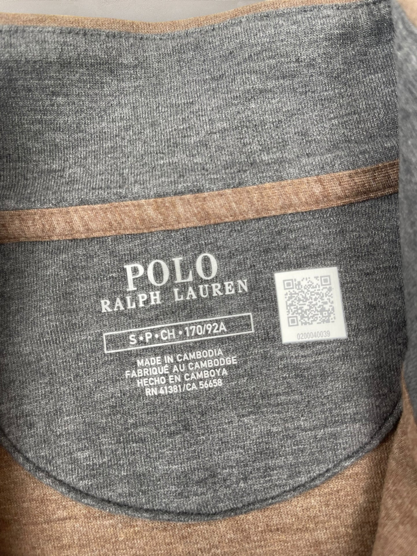 Half - zip Neuf Ralph Lauren Ref: 473 - MARRON - S - amifrip - Friperie en ligne et vêtements vintage