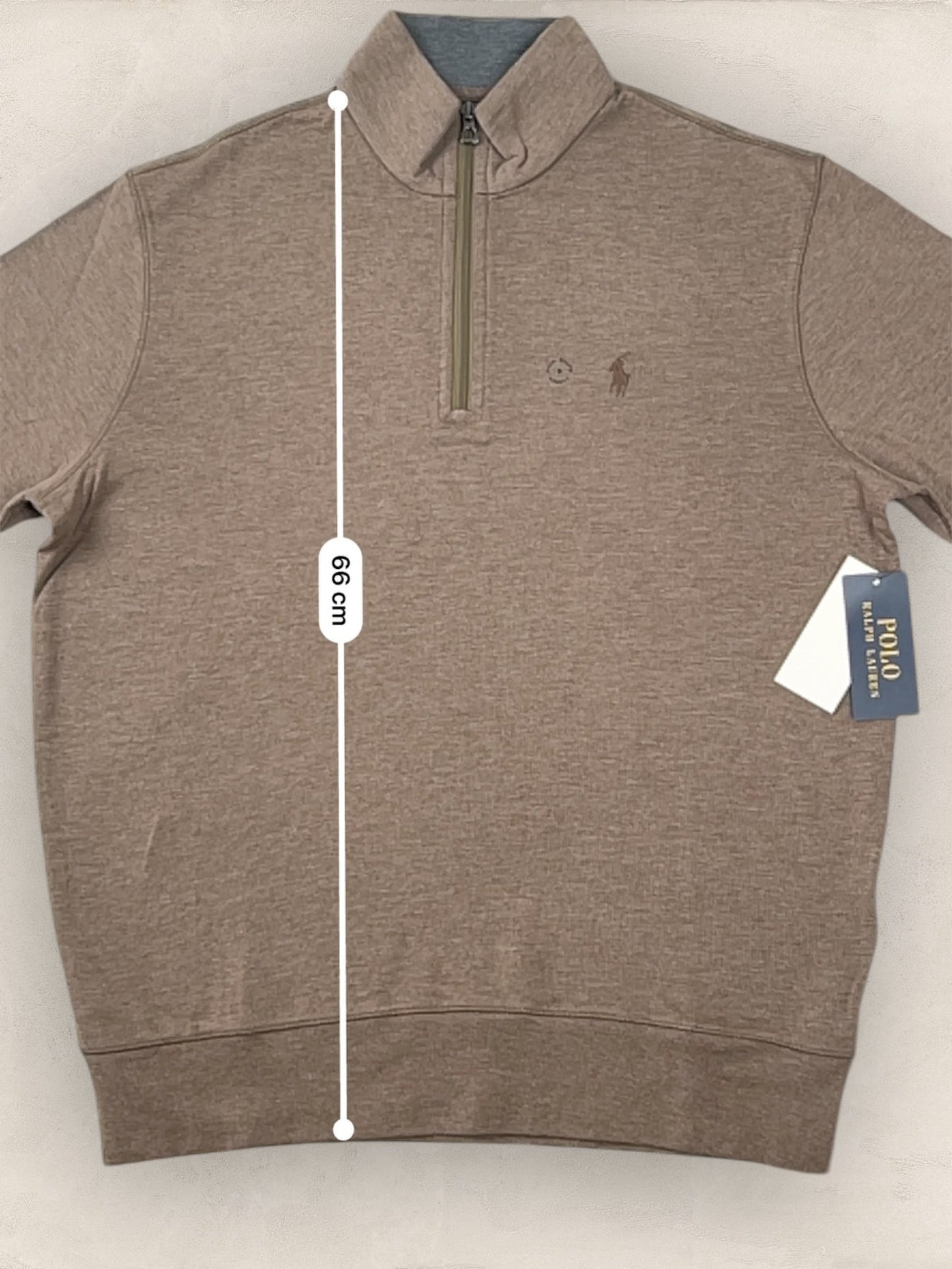 Half - zip Neuf Ralph Lauren Ref: 473 - MARRON - S - amifrip - Friperie en ligne et vêtements vintage