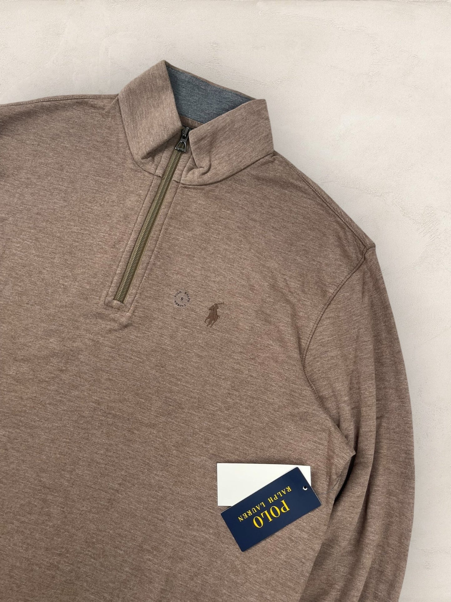 Half - zip Neuf Ralph Lauren Ref: 473 - MARRON - S - amifrip - Friperie en ligne et vêtements vintage