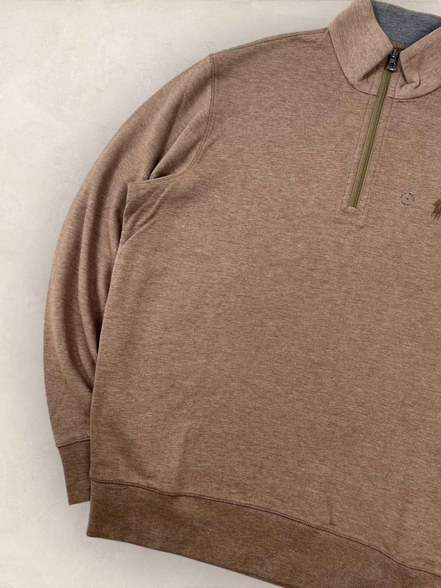 Half - zip Neuf Ralph Lauren Ref: 473 - MARRON - S - amifrip - Friperie en ligne et vêtements vintage