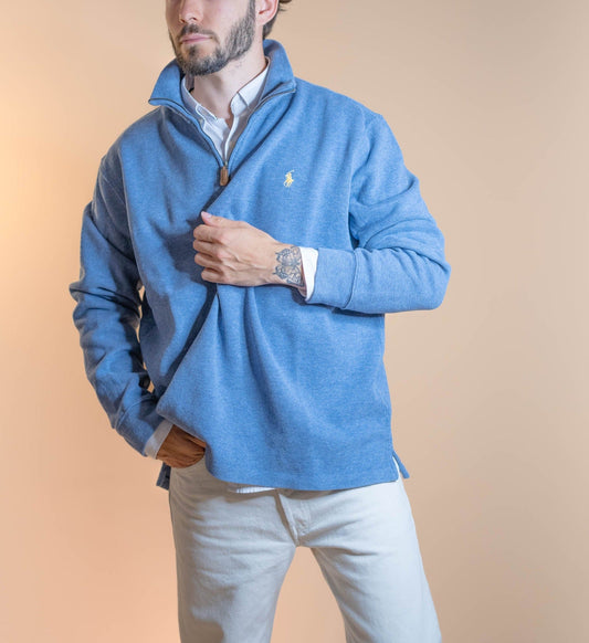 Half - Zip Ralph Lauren Homme 349 - BLEU - L - amifrip - Friperie en ligne et vêtements vintage