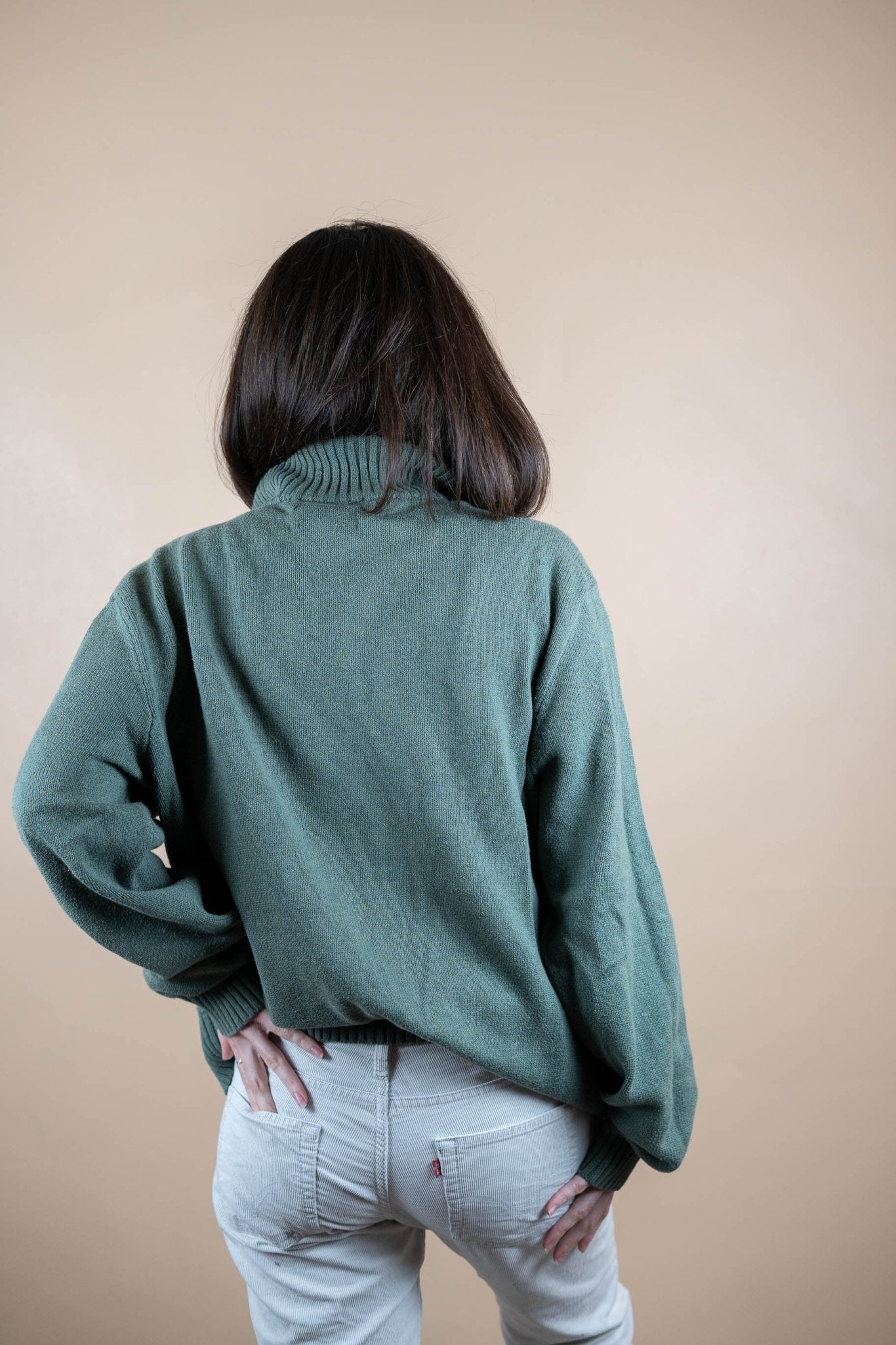 Half Zip Ralph Lauren ref: 1572 - VERT - XL - amifrip - Friperie en ligne et vêtements vintage