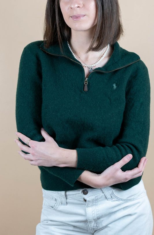 Half Zip Ralph Lauren ref: 1726 - VERT - XS - amifrip - Friperie en ligne et vêtements vintage
