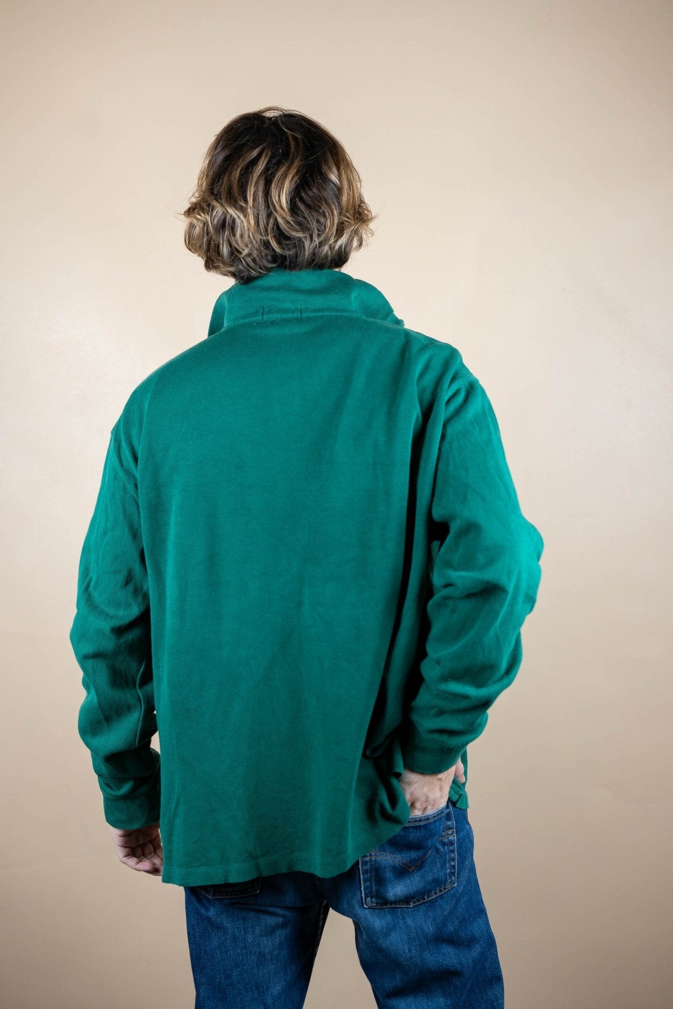 Half Zip Ralph Lauren ref: 1762 - VERT - 2XL - amifrip - Friperie en ligne et vêtements vintage