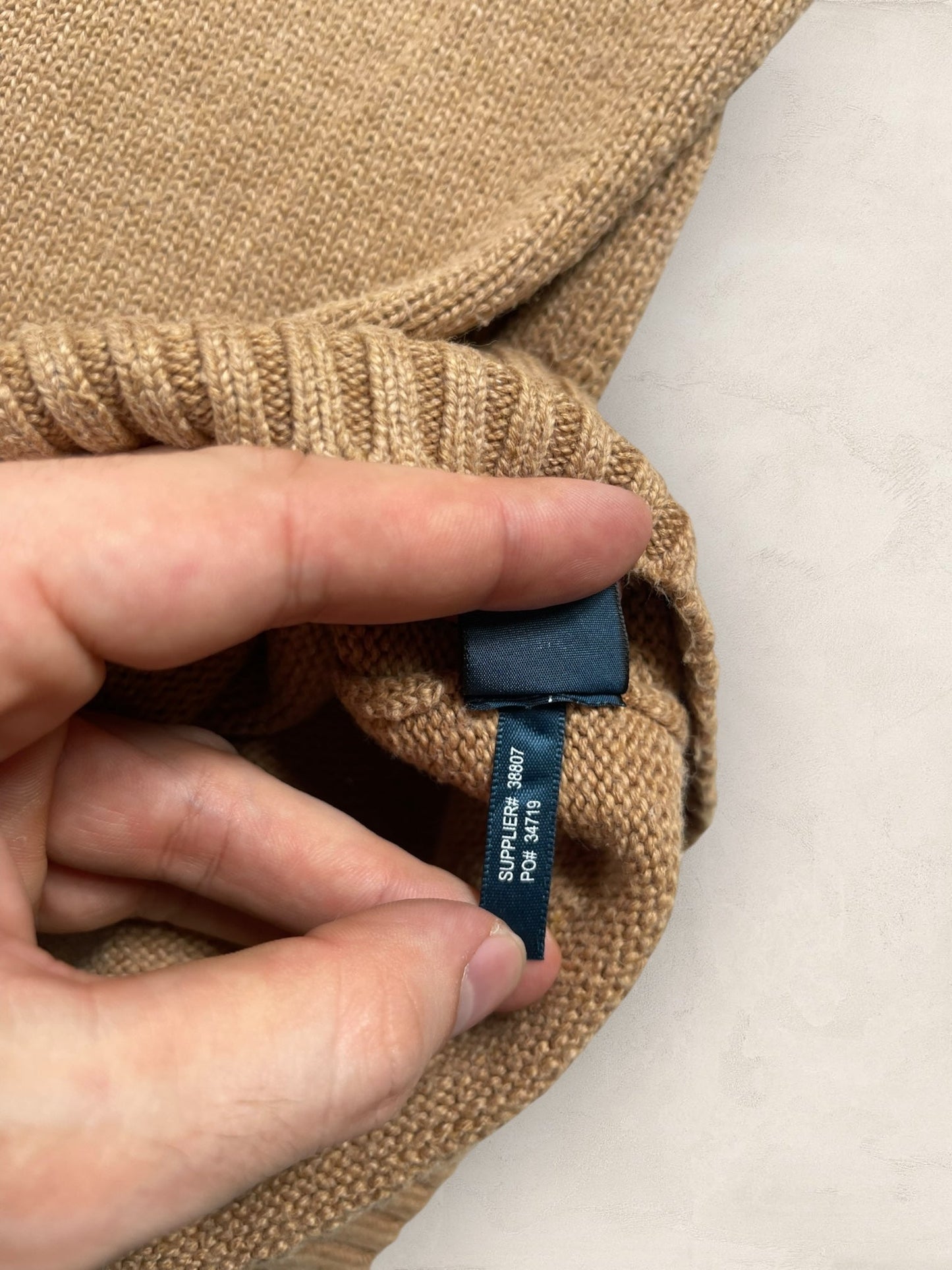 Half - zip Ralph Lauren Ref: 2612 - MARRON - XL - amifrip - Friperie en ligne et vêtements vintage