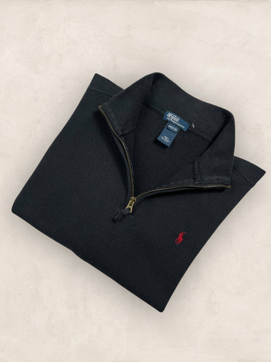 Half - zip Ralph Lauren Ref: 2613 - NOIR - S - amifrip - Friperie en ligne et vêtements vintage