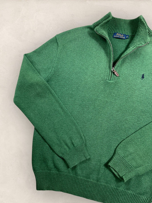 Half - zip Ralph Lauren Ref: 2617 - VERT - M - amifrip - Friperie en ligne et vêtements vintage