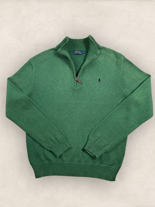 Half - zip Ralph Lauren Ref: 2617 - VERT - M - amifrip - Friperie en ligne et vêtements vintage