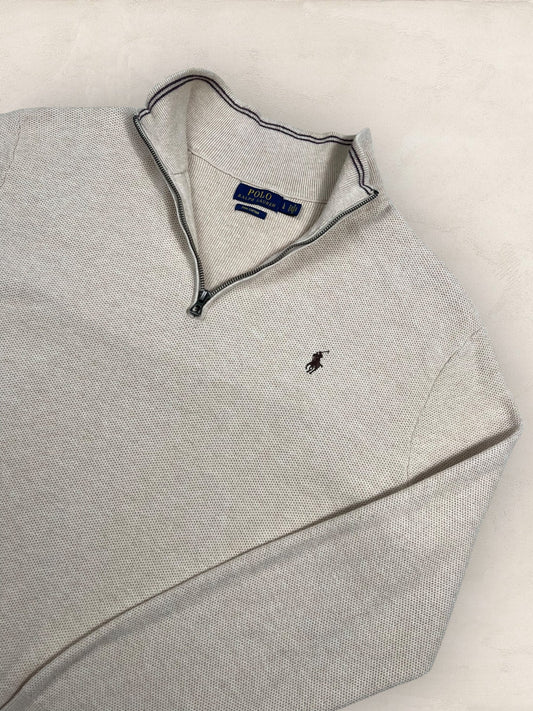Half - zip Ralph Lauren Ref: 2619 - BEIGE - L - amifrip - Friperie en ligne et vêtements vintage