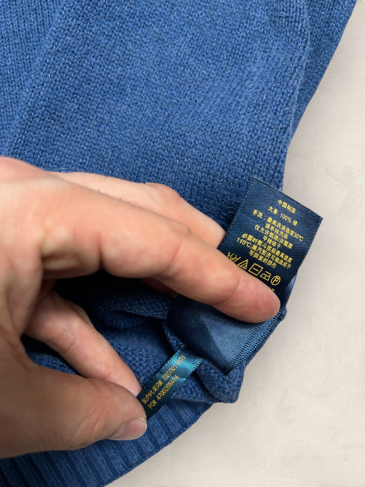 Half - zip Ralph Lauren Ref: 2620 - BLEU - XS - amifrip - Friperie en ligne et vêtements vintage