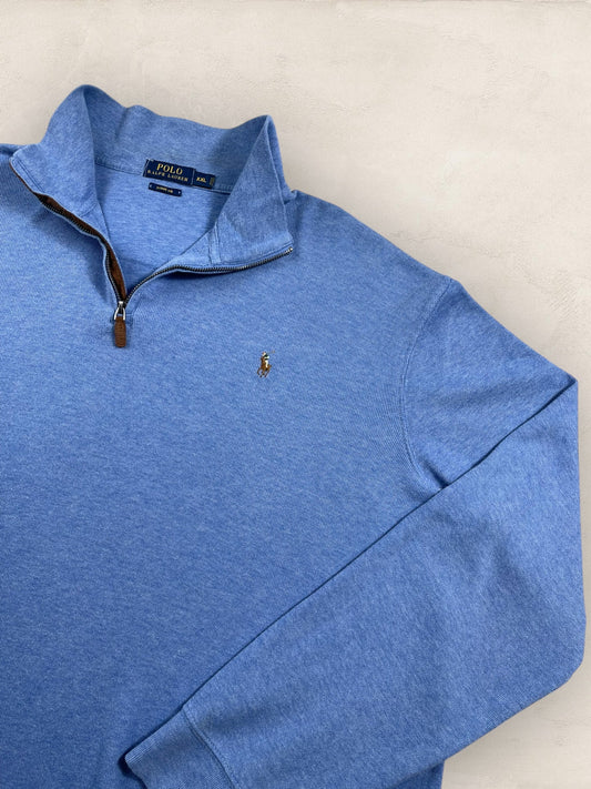Half - zip Ralph Lauren Ref: 2622 - BLEU - XXL - amifrip - Friperie en ligne et vêtements vintage