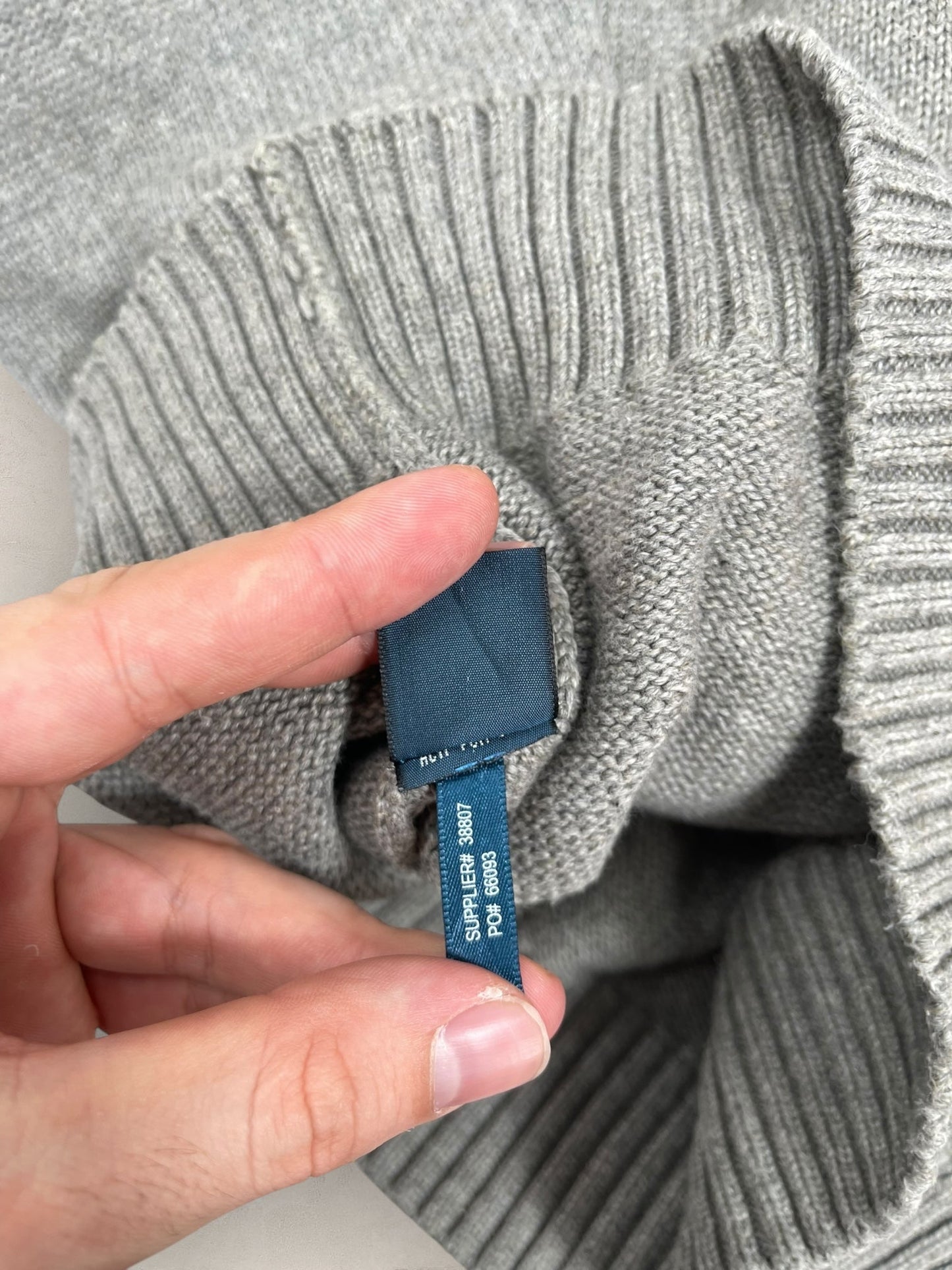 Half - zip Ralph Lauren Ref: 2623 - GRIS - L - amifrip - Friperie en ligne et vêtements vintage