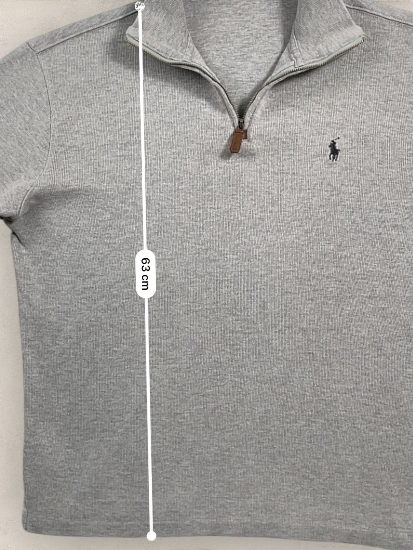 Half - zip Ralph Lauren Ref: 2640 - GRIS - S - amifrip - Friperie en ligne et vêtements vintage