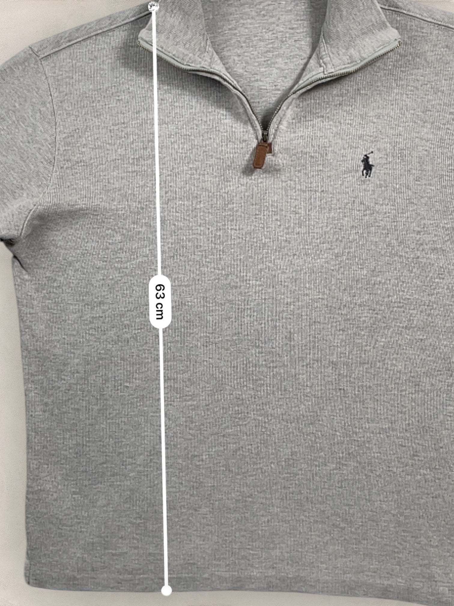 Half - zip Ralph Lauren Ref: 2640 - GRIS - S - amifrip - Friperie en ligne et vêtements vintage