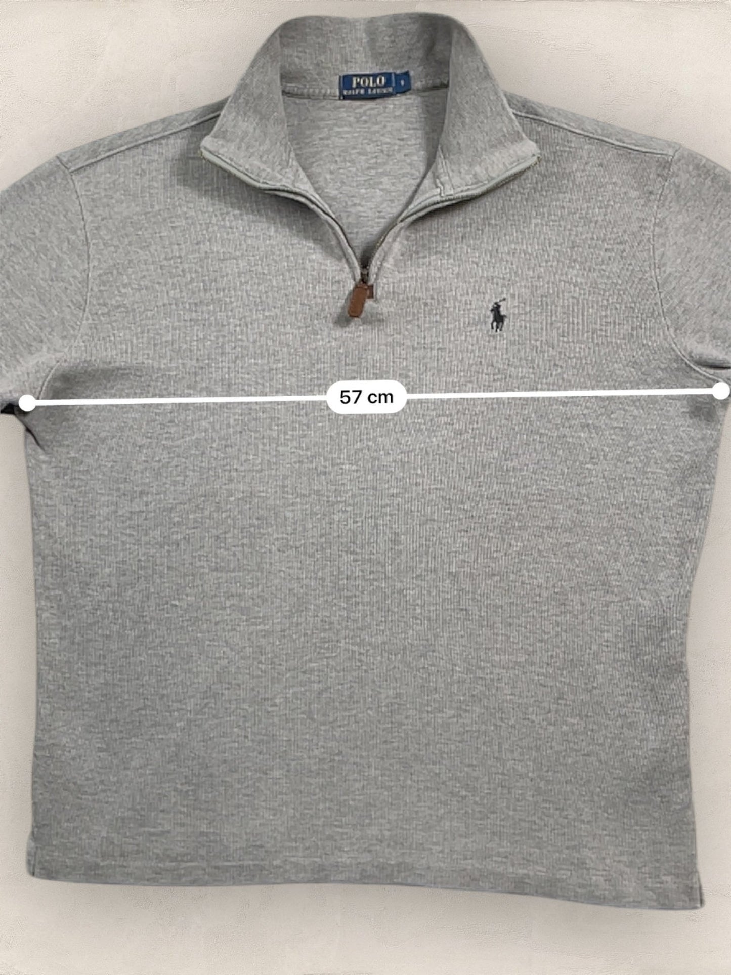 Half - zip Ralph Lauren Ref: 2640 - GRIS - S - amifrip - Friperie en ligne et vêtements vintage