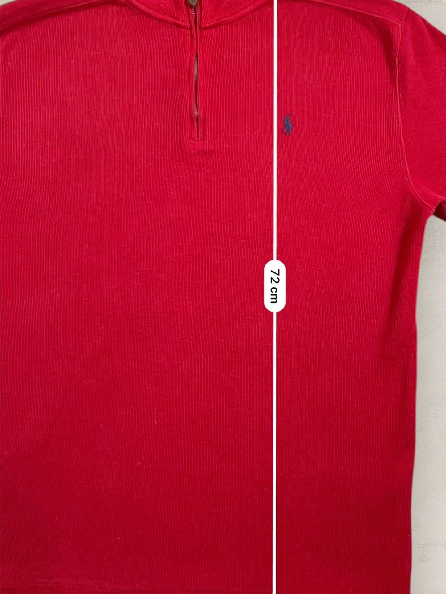 Half - zip Ralph Lauren Ref: 2641 - ROUGE - M - amifrip - Friperie en ligne et vêtements vintage