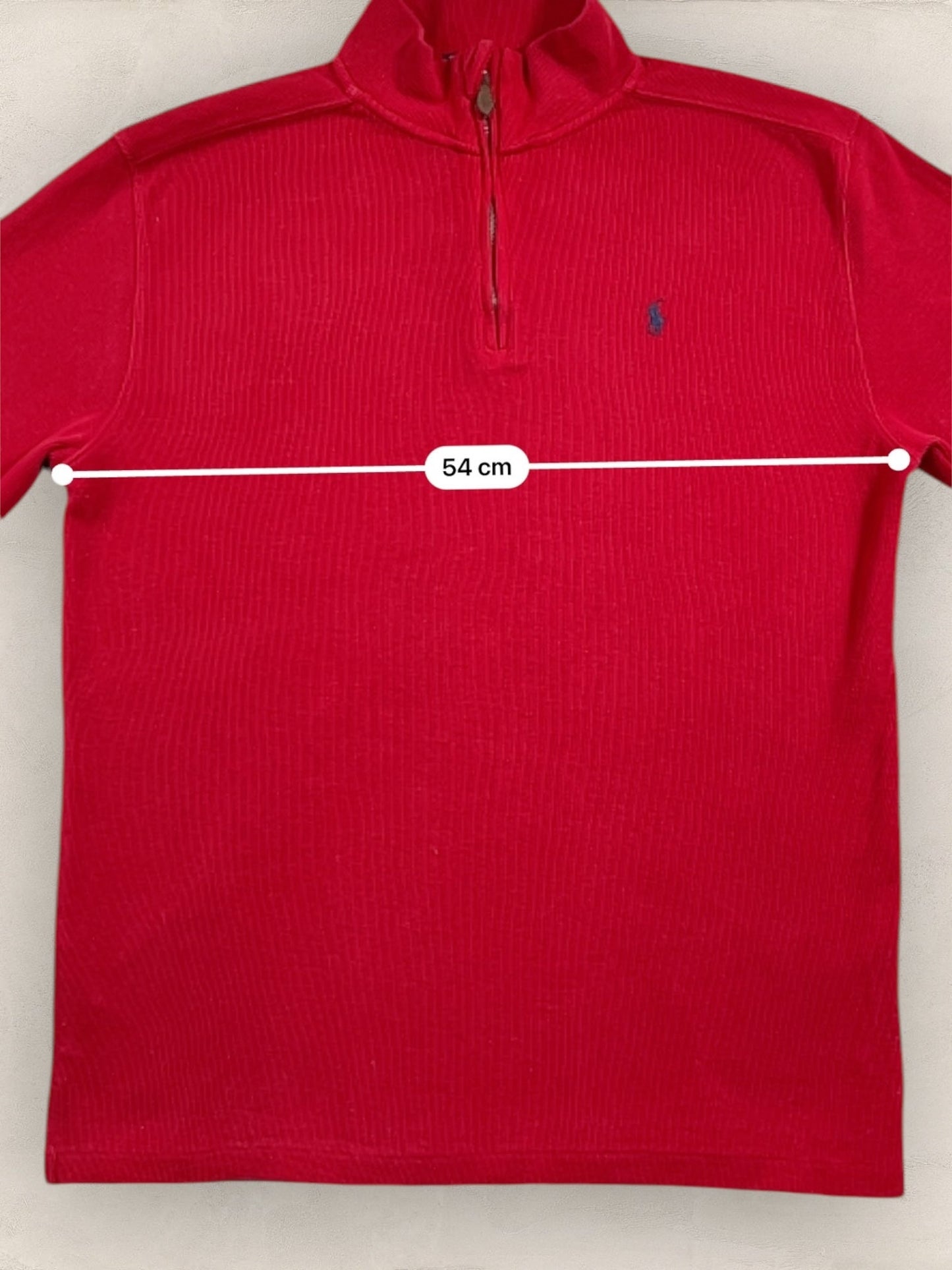 Half - zip Ralph Lauren Ref: 2641 - ROUGE - M - amifrip - Friperie en ligne et vêtements vintage