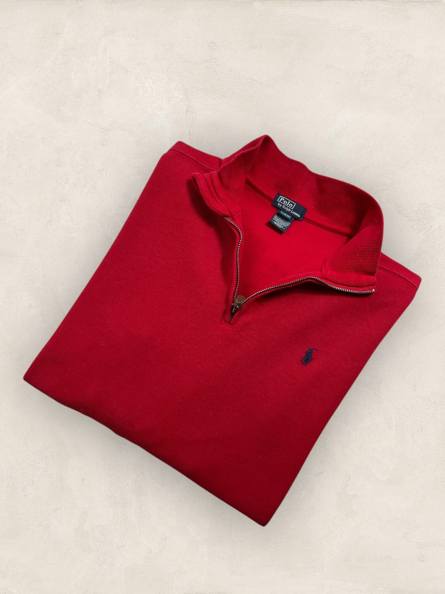 Half - zip Ralph Lauren Ref: 2641 - ROUGE - M - amifrip - Friperie en ligne et vêtements vintage