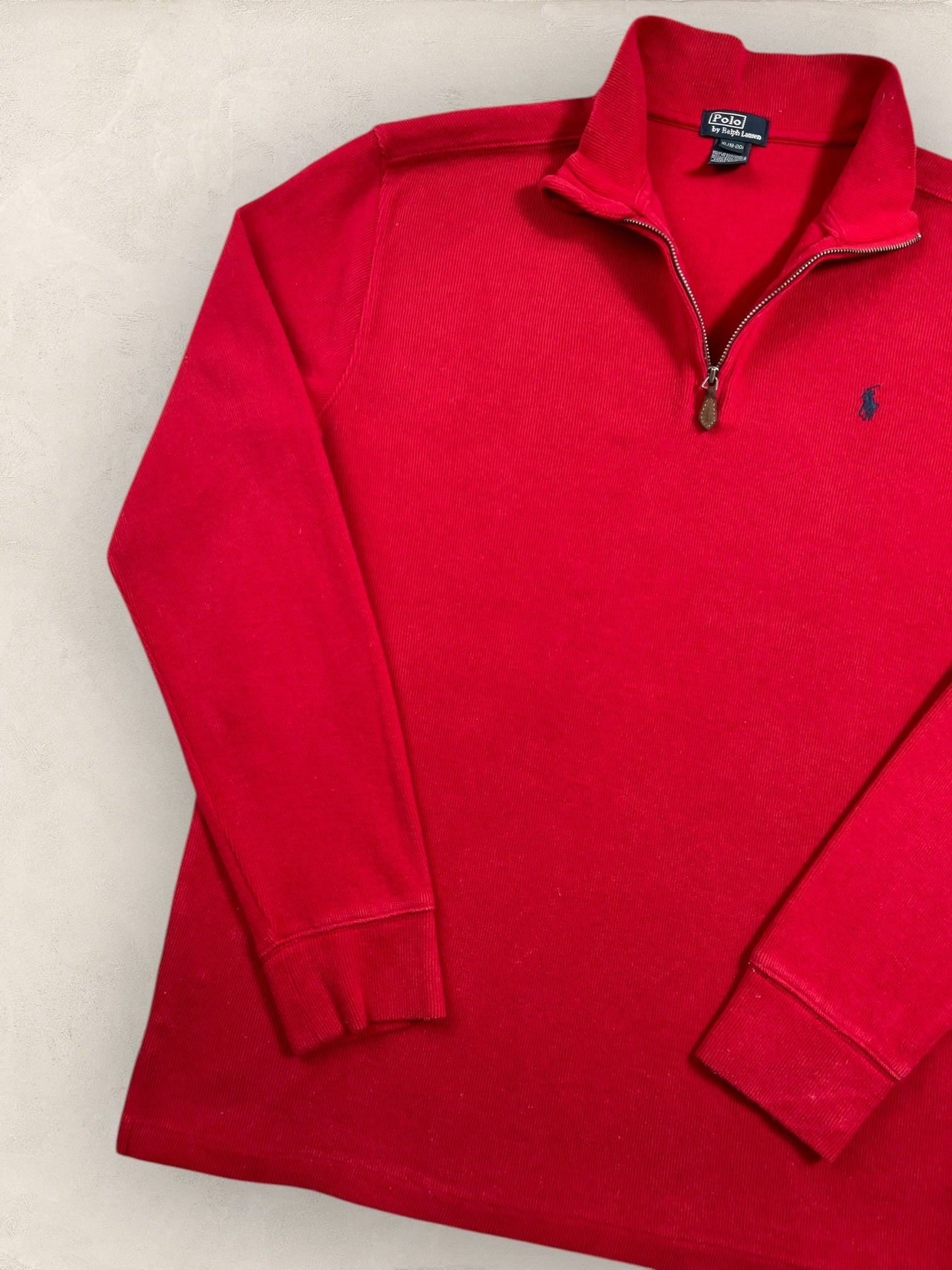 Half - zip Ralph Lauren Ref: 2641 - ROUGE - M - amifrip - Friperie en ligne et vêtements vintage