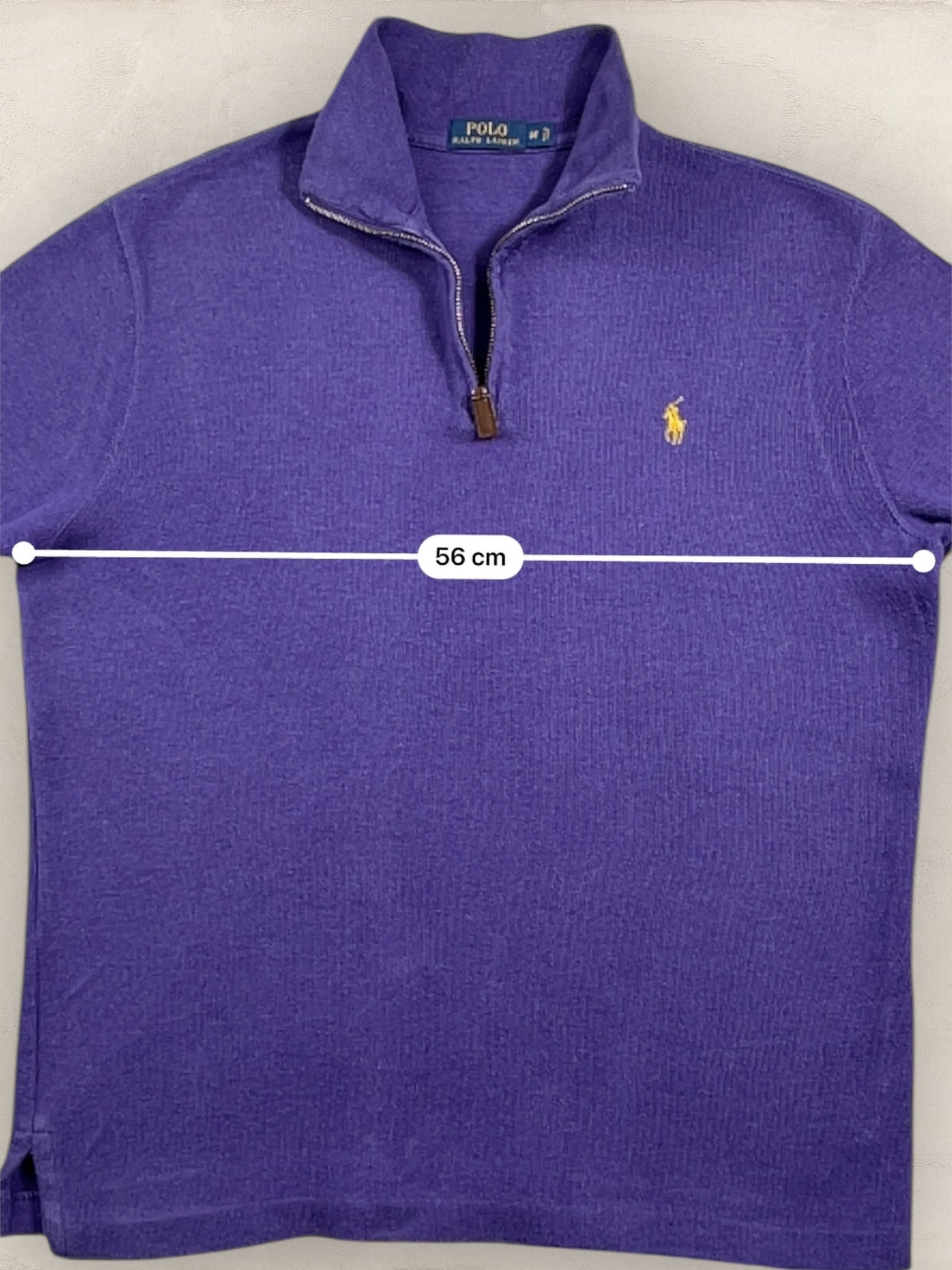 Half - zip Ralph Lauren Ref: 2642 - VIOLET - M - amifrip - Friperie en ligne et vêtements vintage