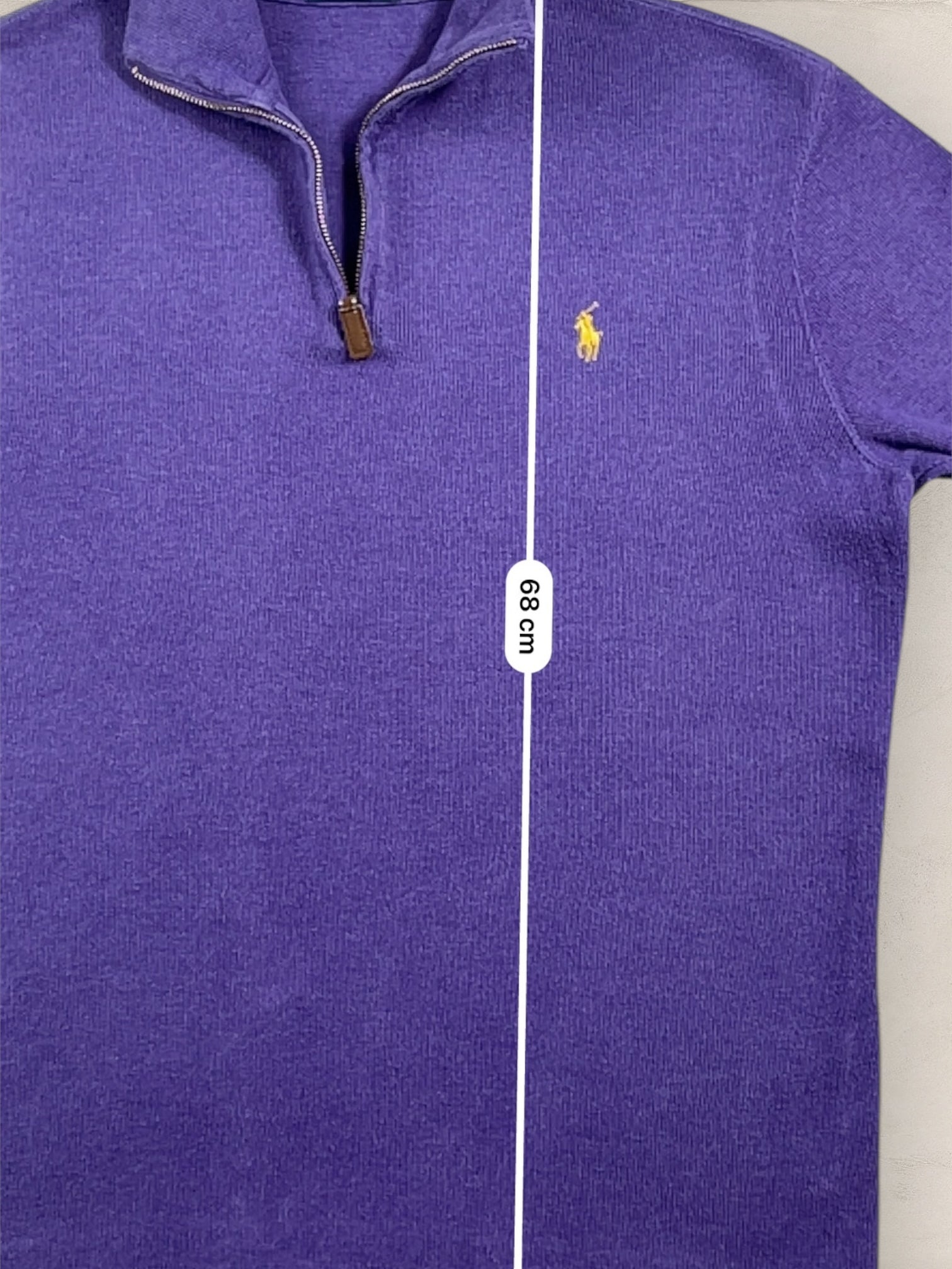 Half - zip Ralph Lauren Ref: 2642 - VIOLET - M - amifrip - Friperie en ligne et vêtements vintage