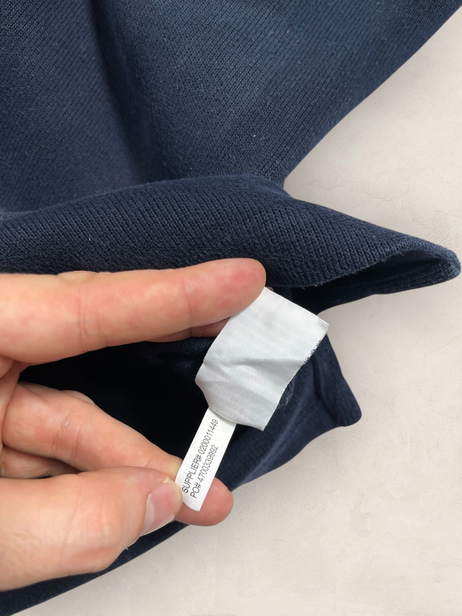 Half - zip Ralph Lauren Ref: 2643 - BLEU MARINE - L - amifrip - Friperie en ligne et vêtements vintage