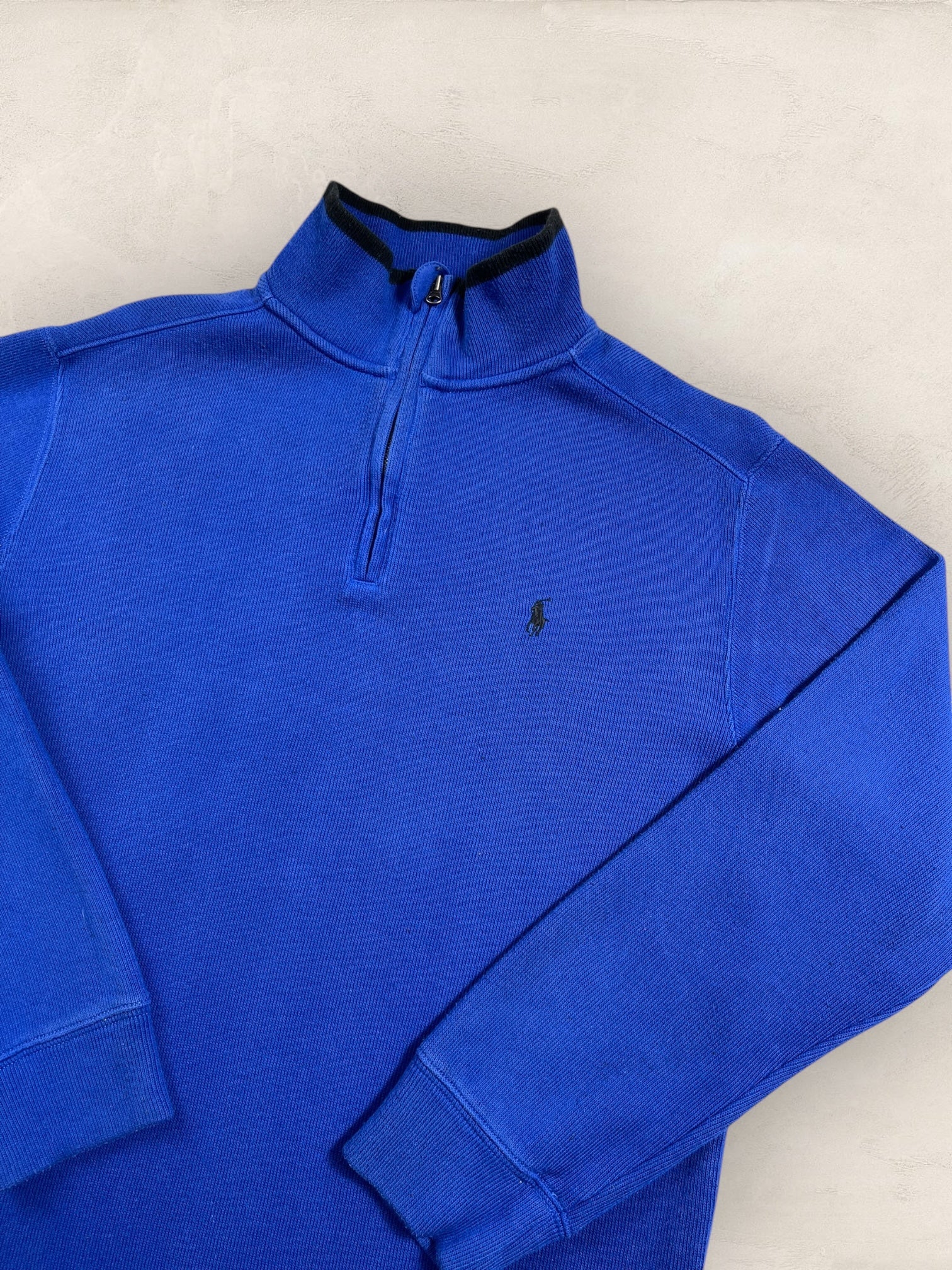 Half - zip Ralph Lauren Ref: 2644 - BLEU - S - amifrip - Friperie en ligne et vêtements vintage