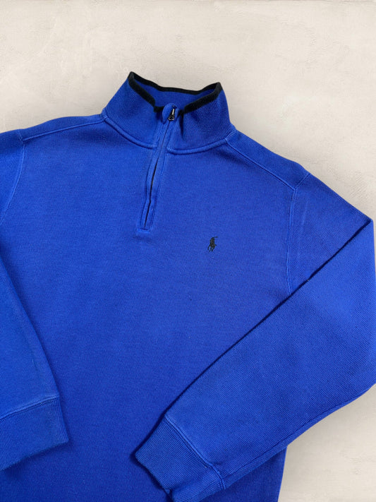 Half - zip Ralph Lauren Ref: 2644 - BLEU - S - amifrip - Friperie en ligne et vêtements vintage