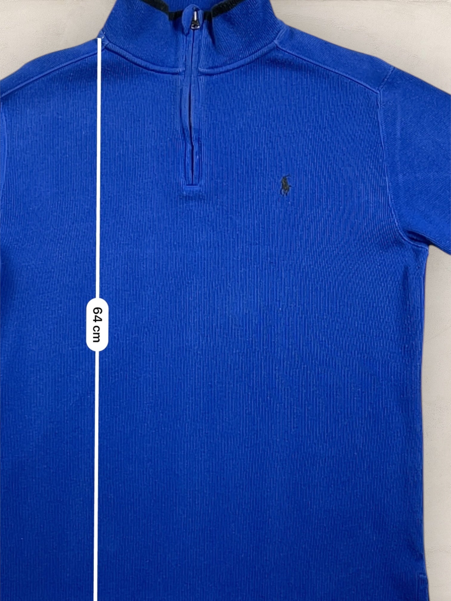 Half - zip Ralph Lauren Ref: 2644 - BLEU - S - amifrip - Friperie en ligne et vêtements vintage