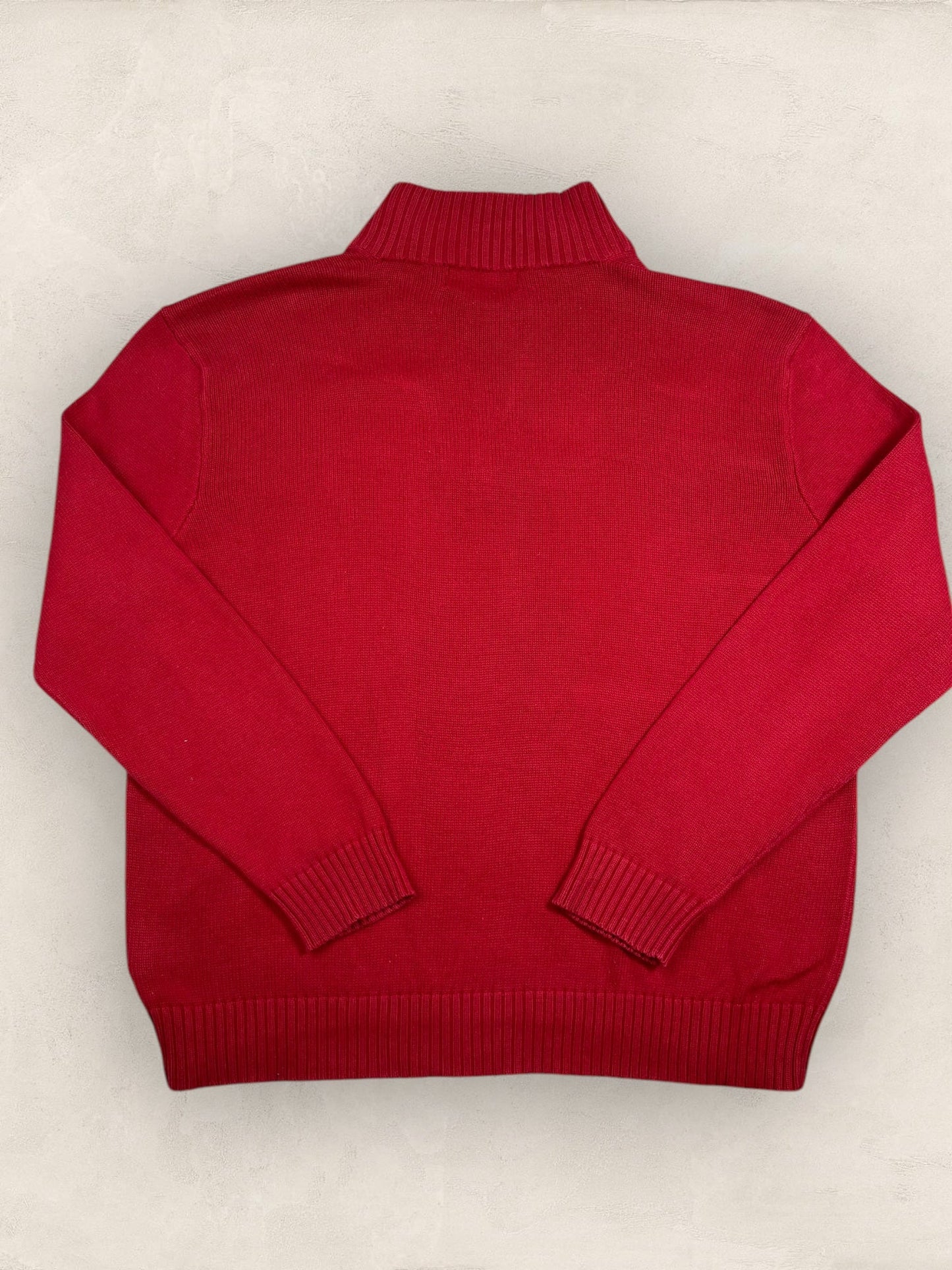 Half - zip Ralph Lauren Ref: 2650 - ROUGE - XL - amifrip - Friperie en ligne et vêtements vintage