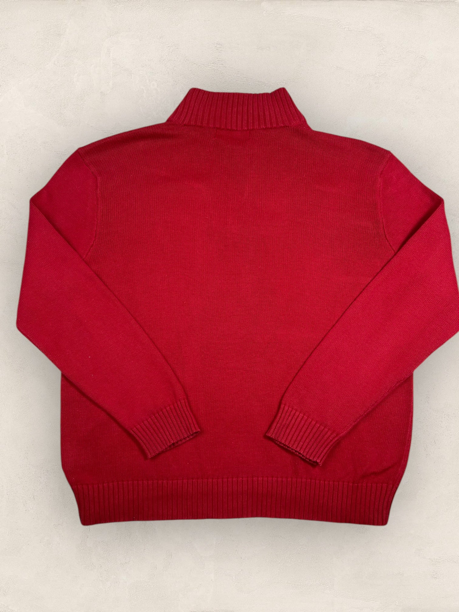 Half - zip Ralph Lauren Ref: 2650 - ROUGE - XL - amifrip - Friperie en ligne et vêtements vintage